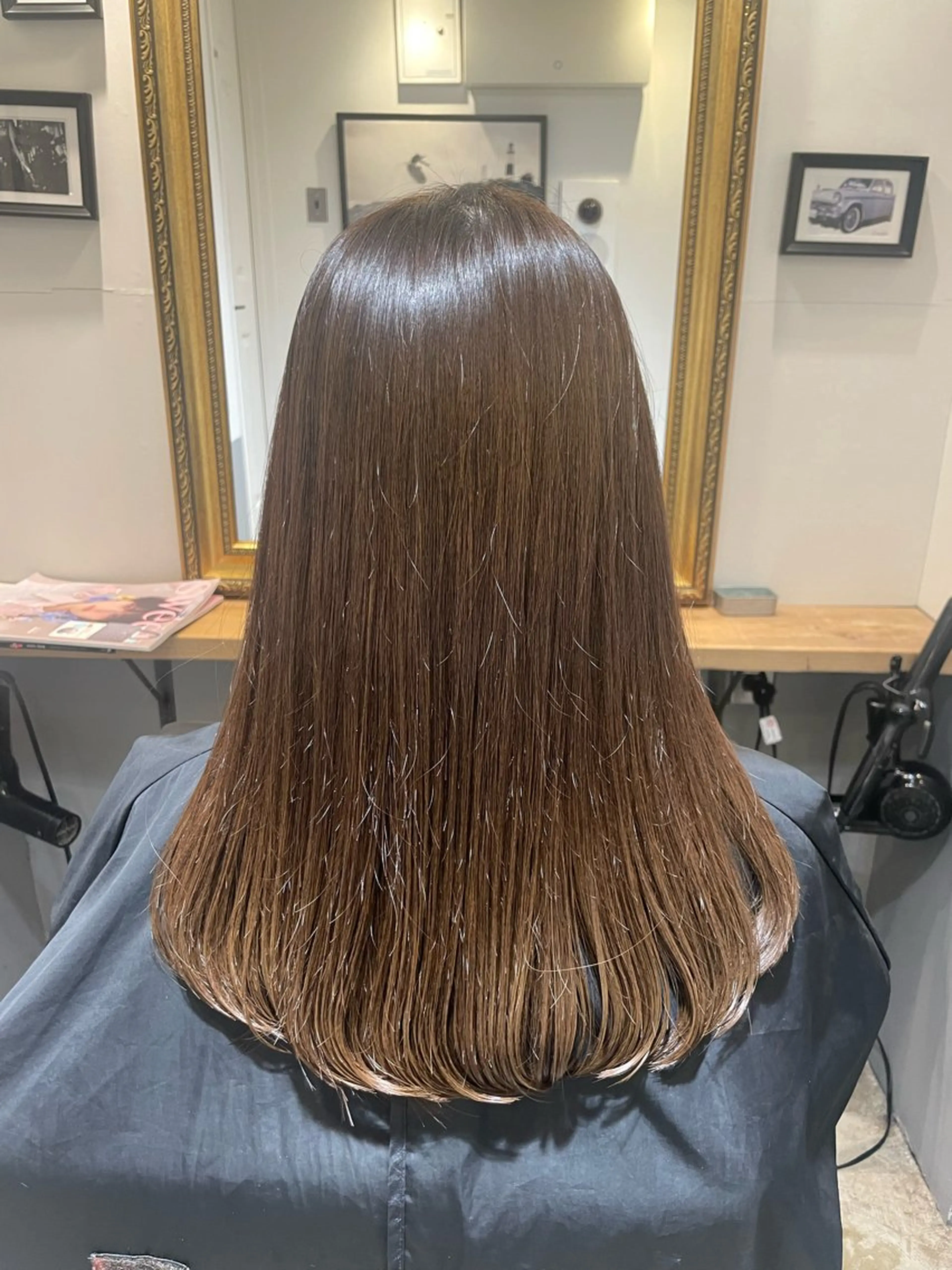 セミロング 田中 志織のヘアスタイル