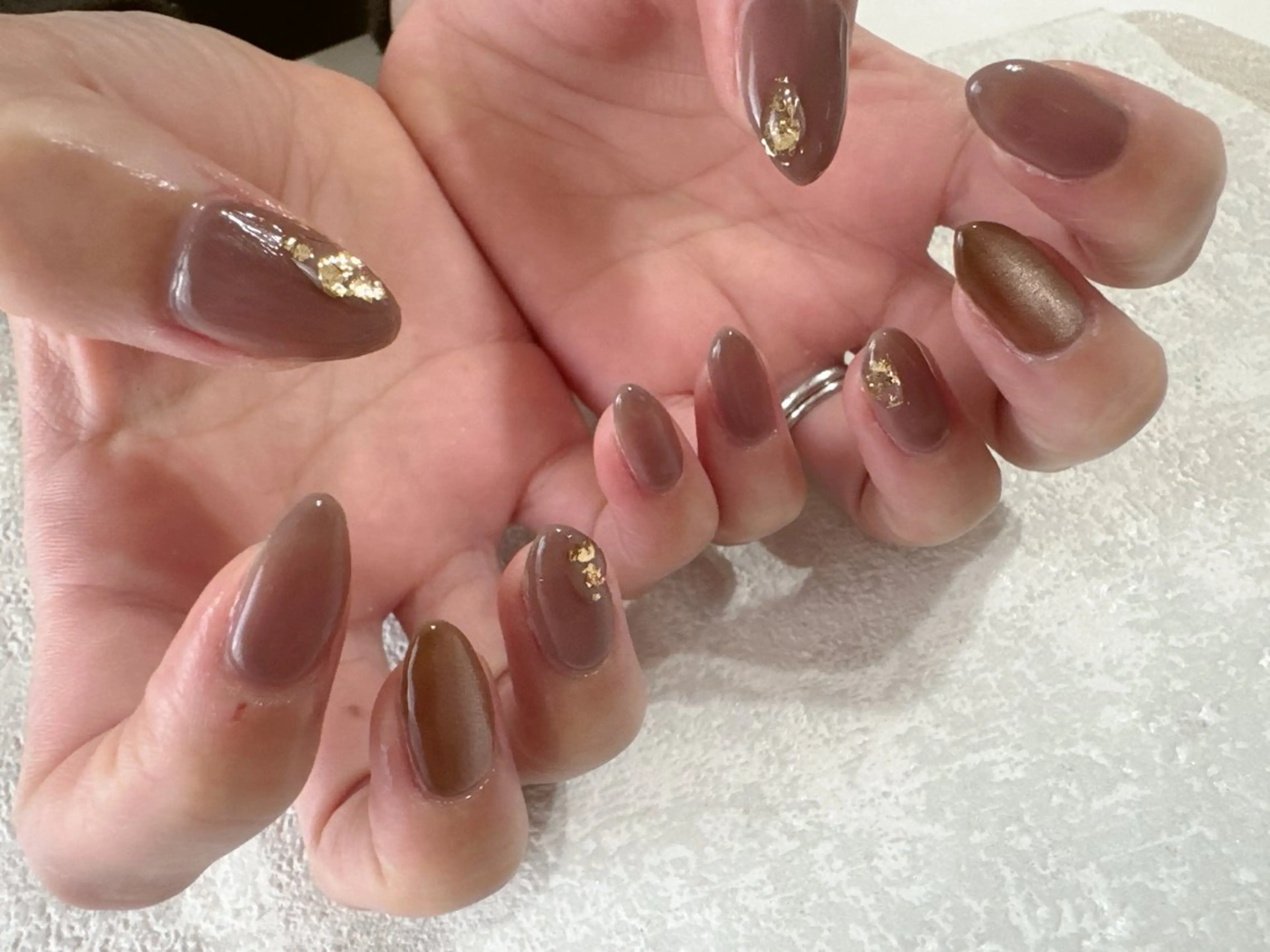 ネイル オーロラネイル フットネイル フレンチネイル ジェルネイル 韓国ネイル ハンドネイル kikinail 溝の口のネイルデザイン