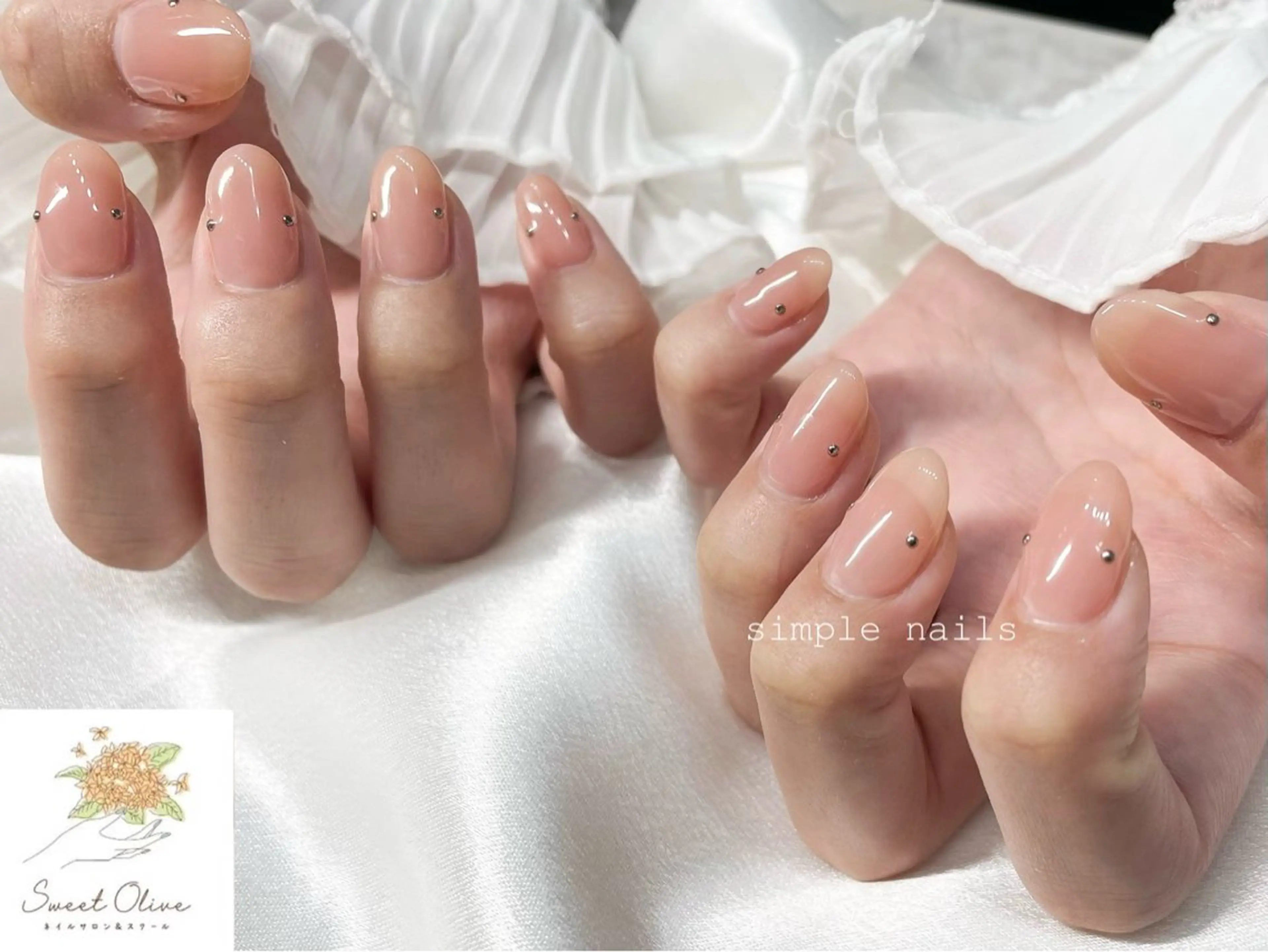 ネイル ワンカラーネイル ハンドネイル SweetOlive Chinatsuのネイルデザイン
