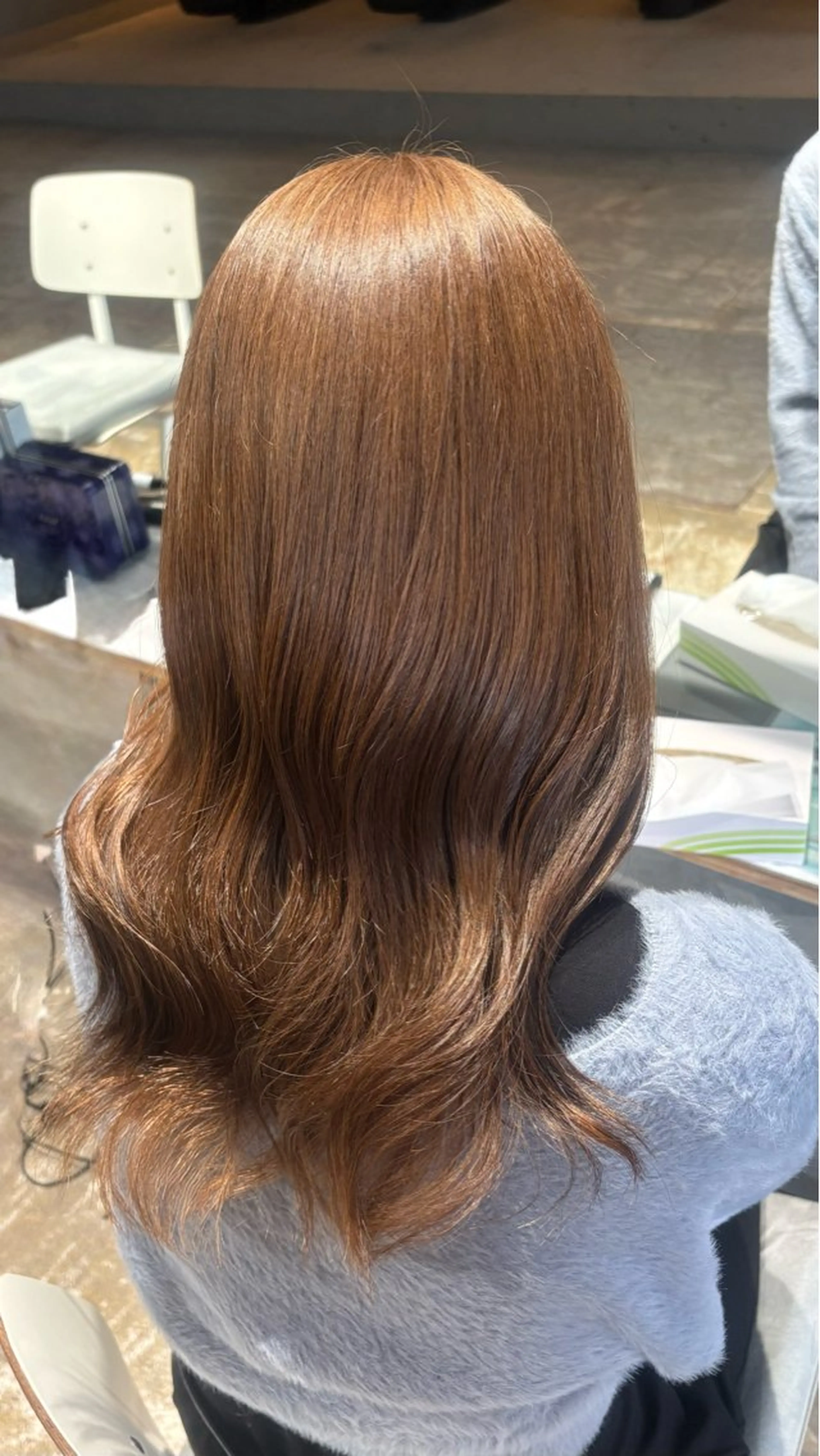 セミロング カラー ベージュカラー ヘアカラー 安藤 まりのヘアスタイル