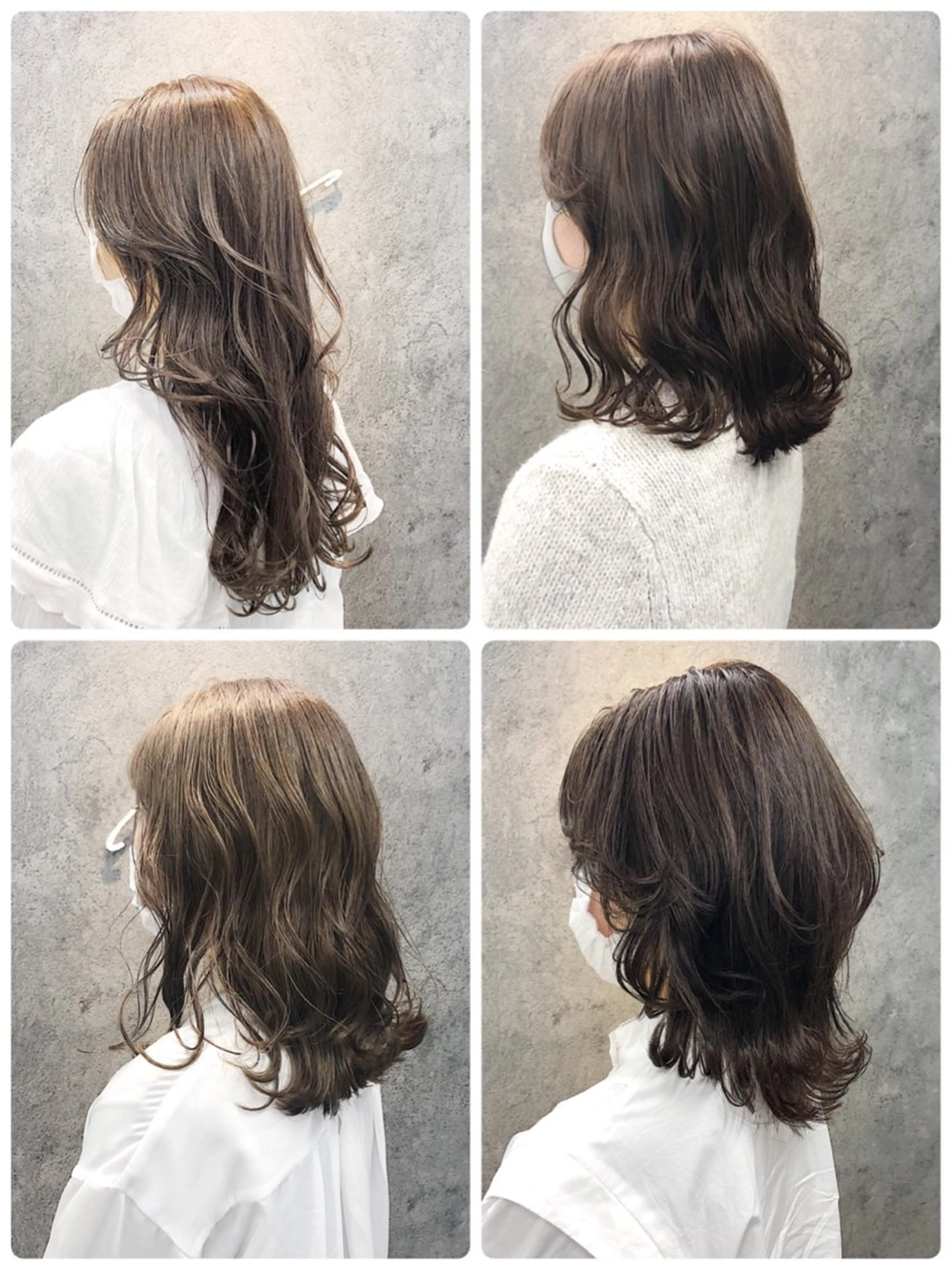 セミロング ヘアカラー トリートメント 所渉/韓国レイヤー /ウルフカットのヘアスタイル