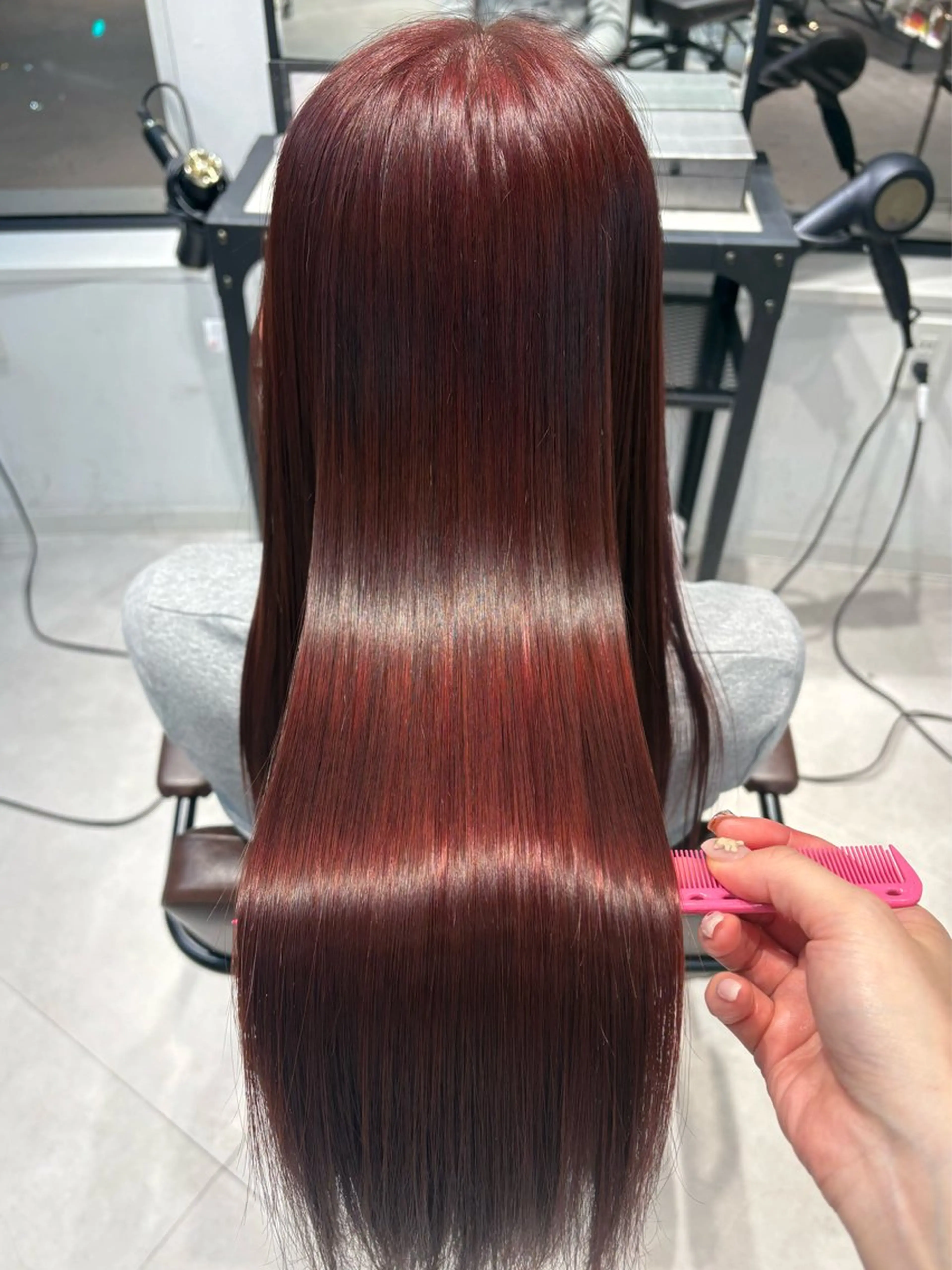 ロング カラー ヘアカラー 縮毛矯正 nina/髪質改善 /柔らかな艶髪🫧のヘアスタイル