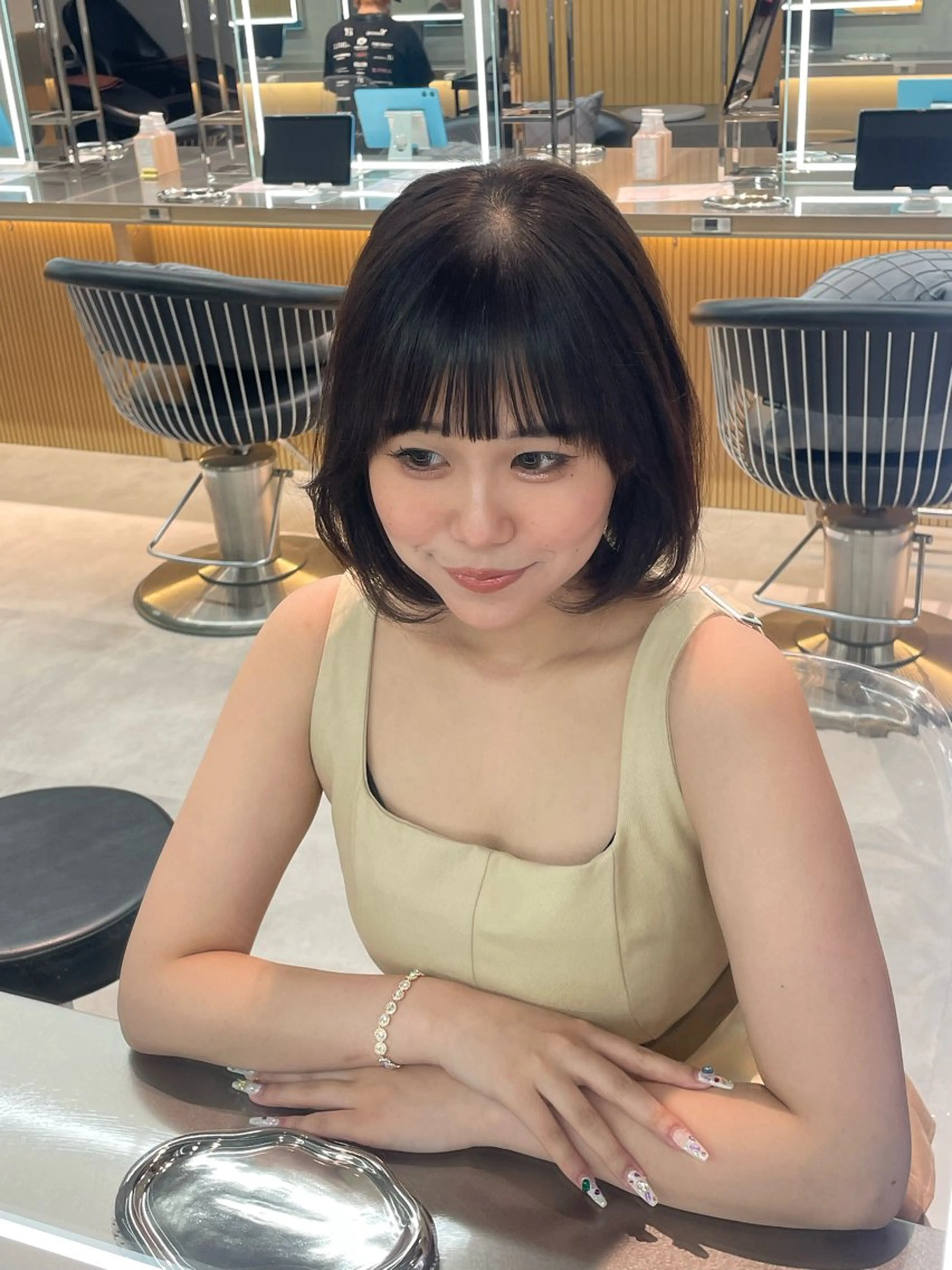 ショート カット トリートメント ヘッドスパ ヘアセット 韓国ヘア/レイヤー Londエレンのヘアスタイル