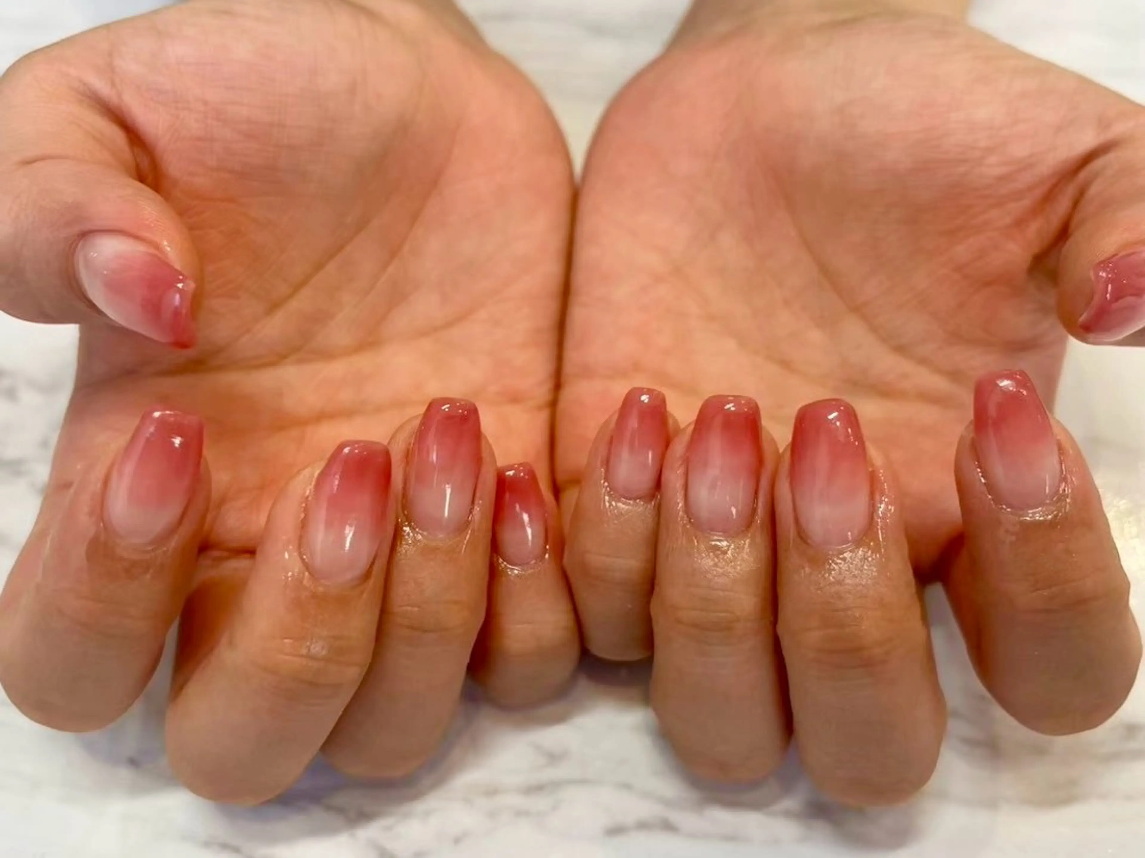 ネイル グラデーション ピンク Ayano ♡のネイルデザイン