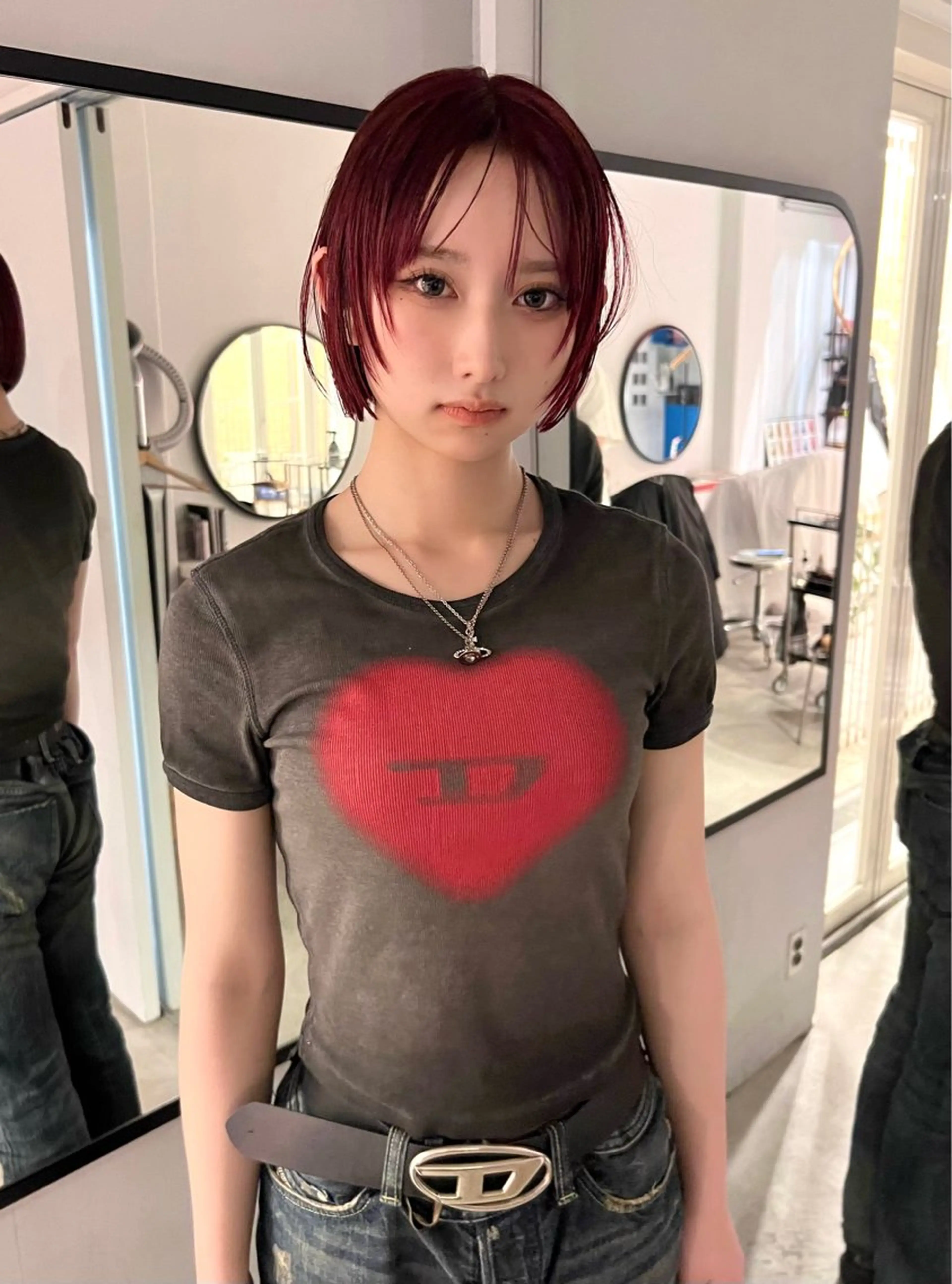 ショート カラー ボブレイヤー ボブ レイヤーカット 丹治 一輝ボブ/ショートのヘアスタイル