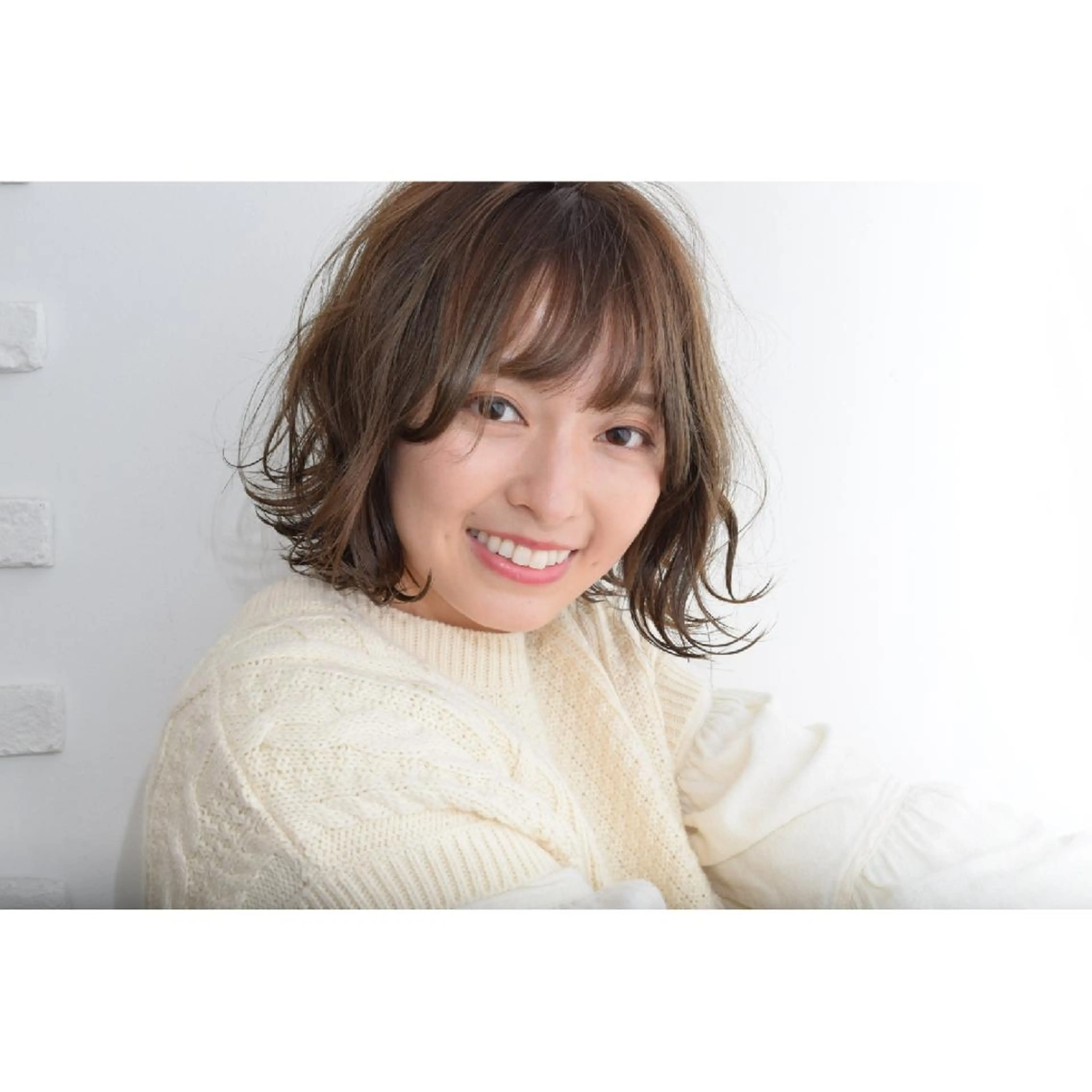 ミディアム パーマ カラー hair design BEER所属・みなみ ゆうすけのヘアスタイル