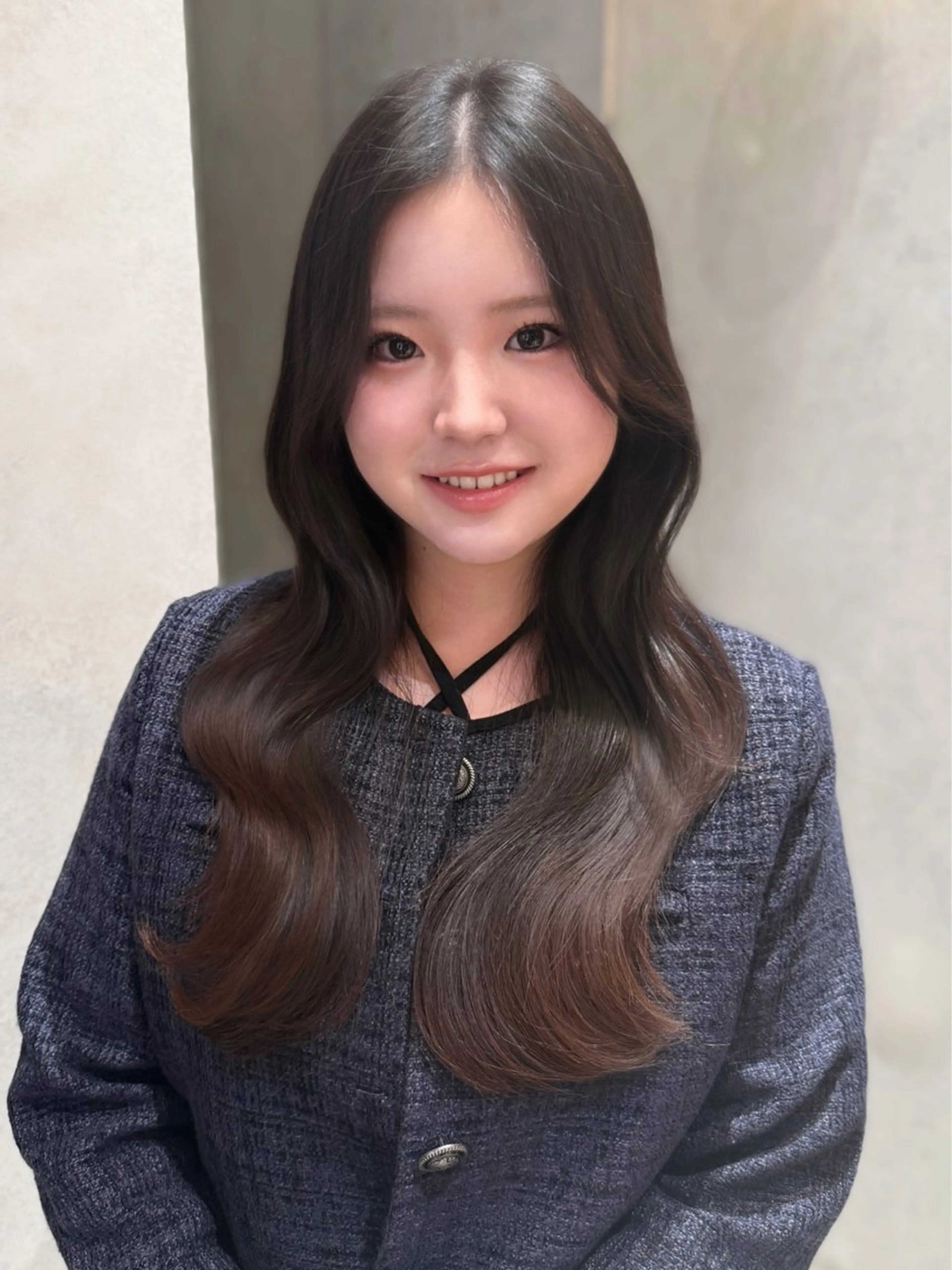 ロング カラー カット ヘアカラー トリートメント yuuri🎀/大宮 /韓国ヘア/レイヤーのヘアスタイル