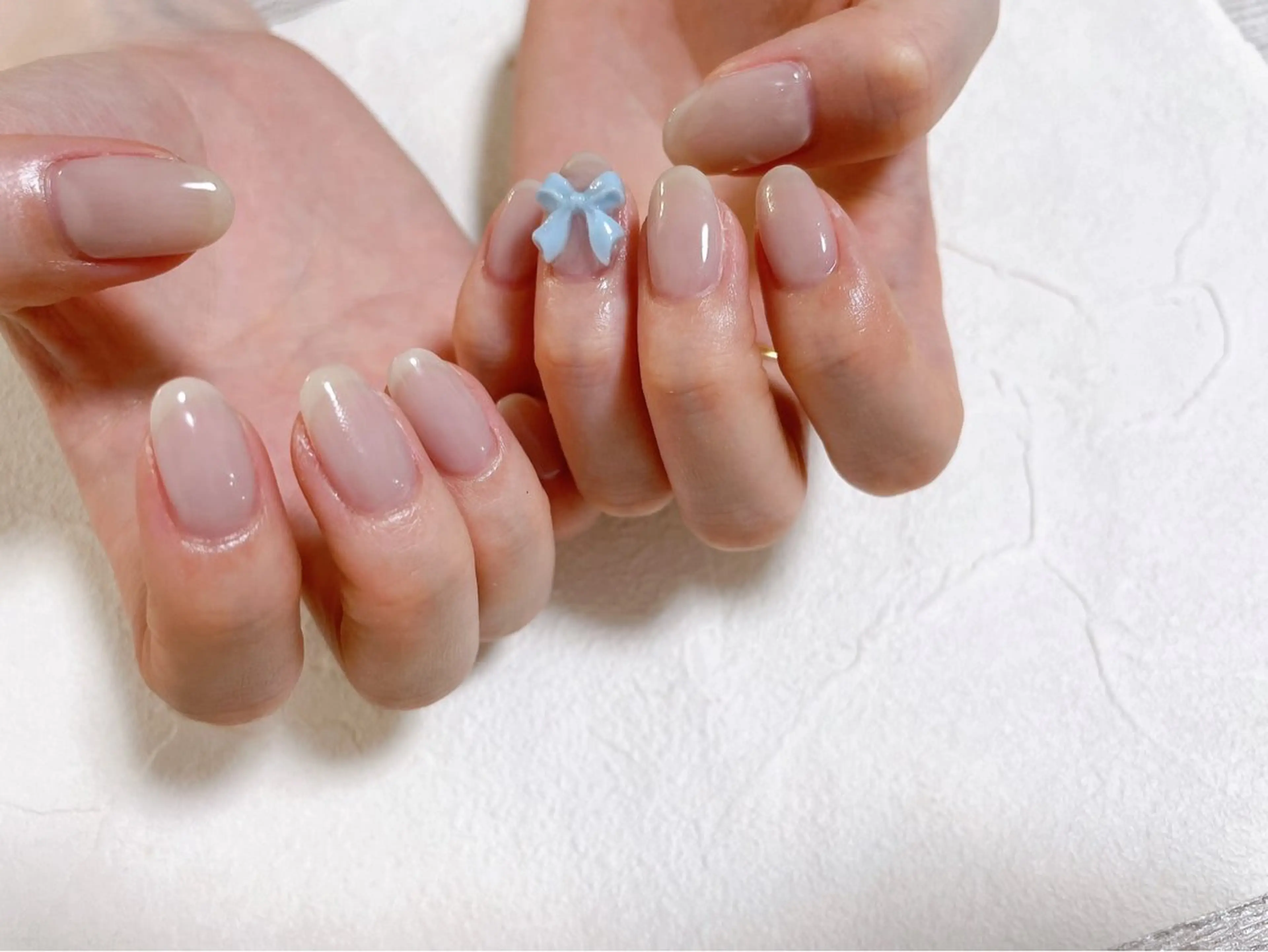 ネイル オーロラネイル フットネイル フレンチネイル ジェルネイル 韓国ネイル Mogu nail 二子玉川のネイルデザイン