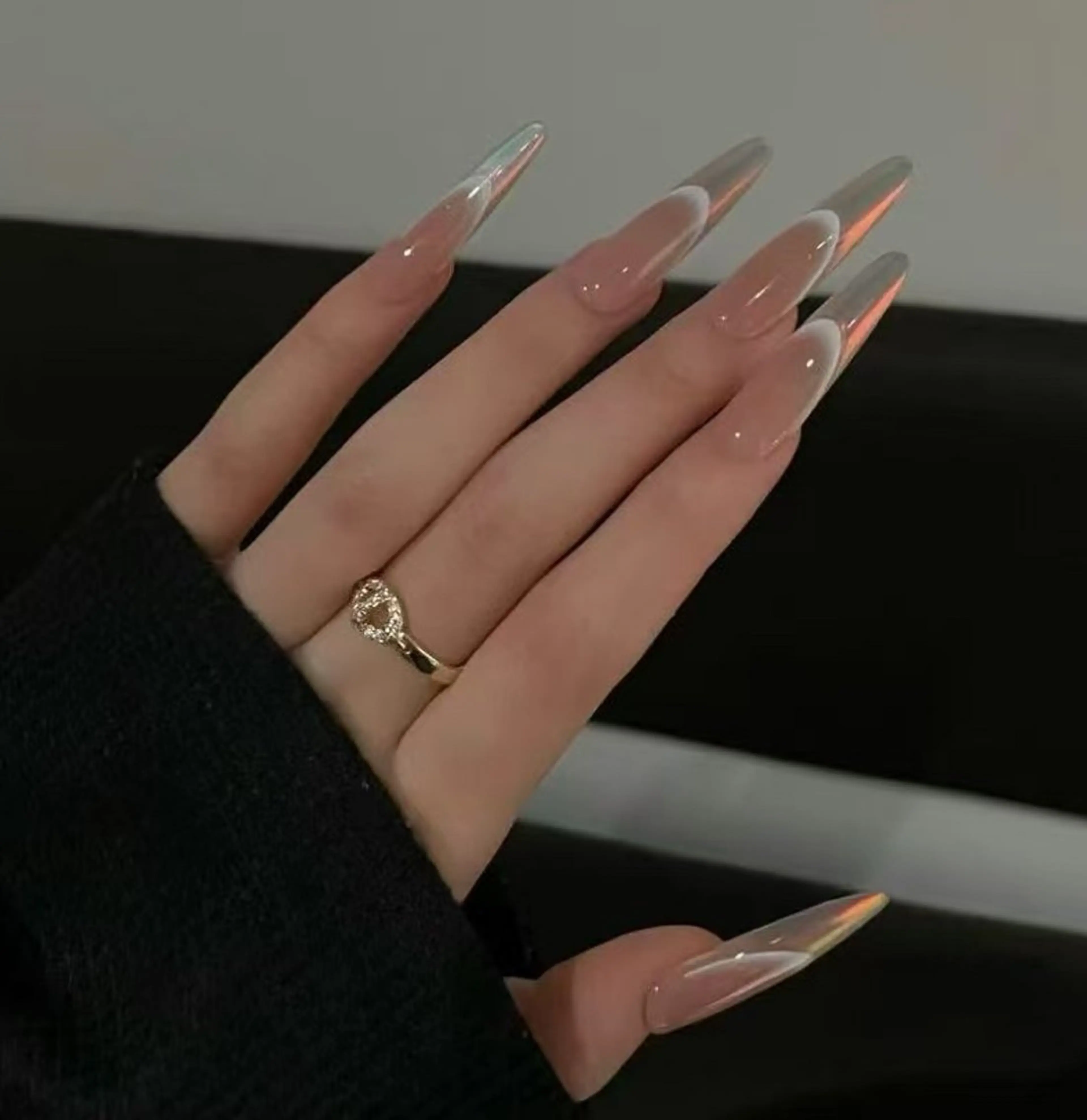 ネイル オーロラネイル フラワーネイル フットネイル フレンチネイル ジェルネイル ハンドネイル BabyYouMi ねねのネイルデザイン