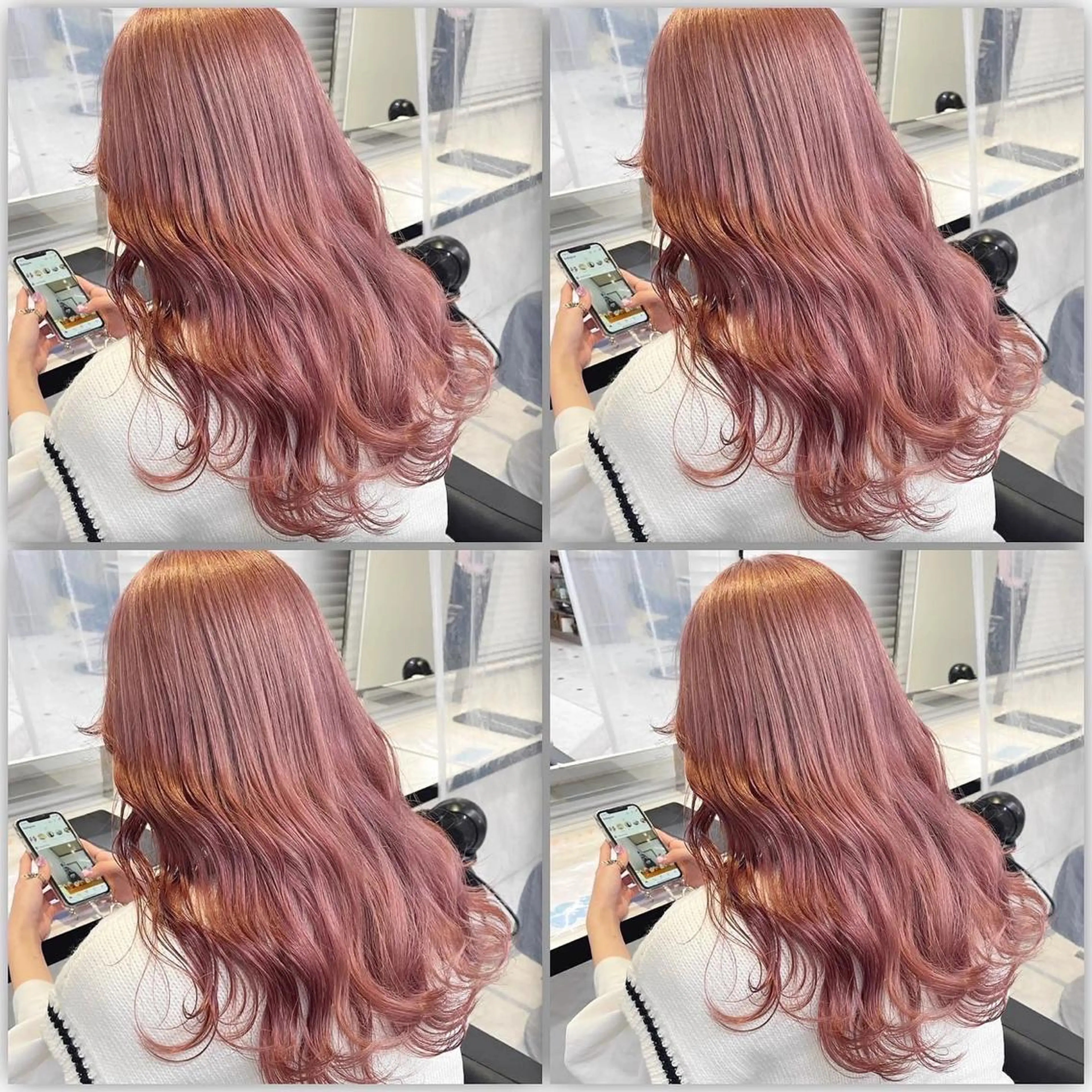 ロング カラー ダブルカラー 韓国ヘアKYONのヘアスタイル