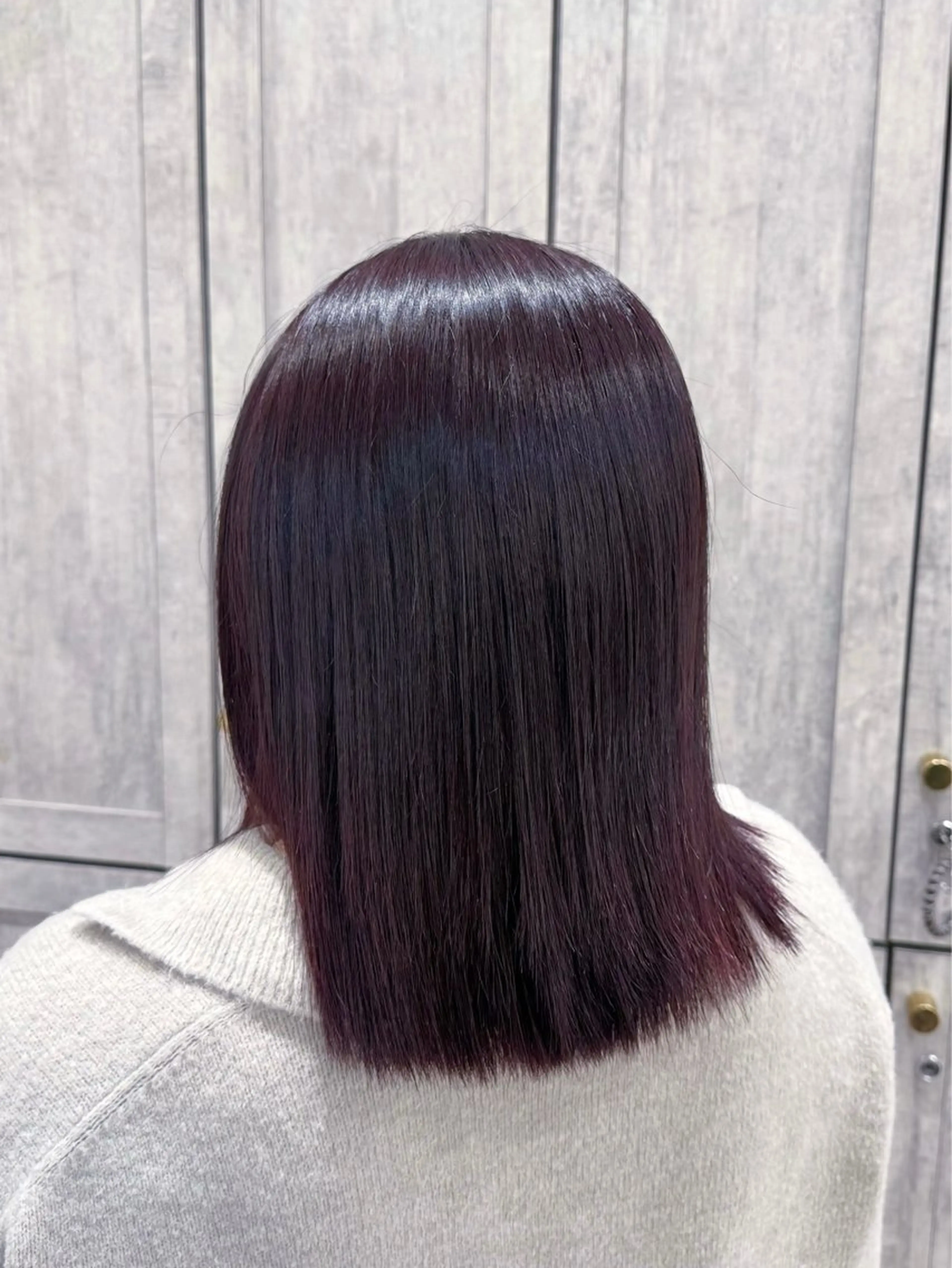 ミディアム カラー ブリーチ ブリーチなしカラー ヘアカラー 成田 悠里【鶴見 BONECCA】のヘアスタイル