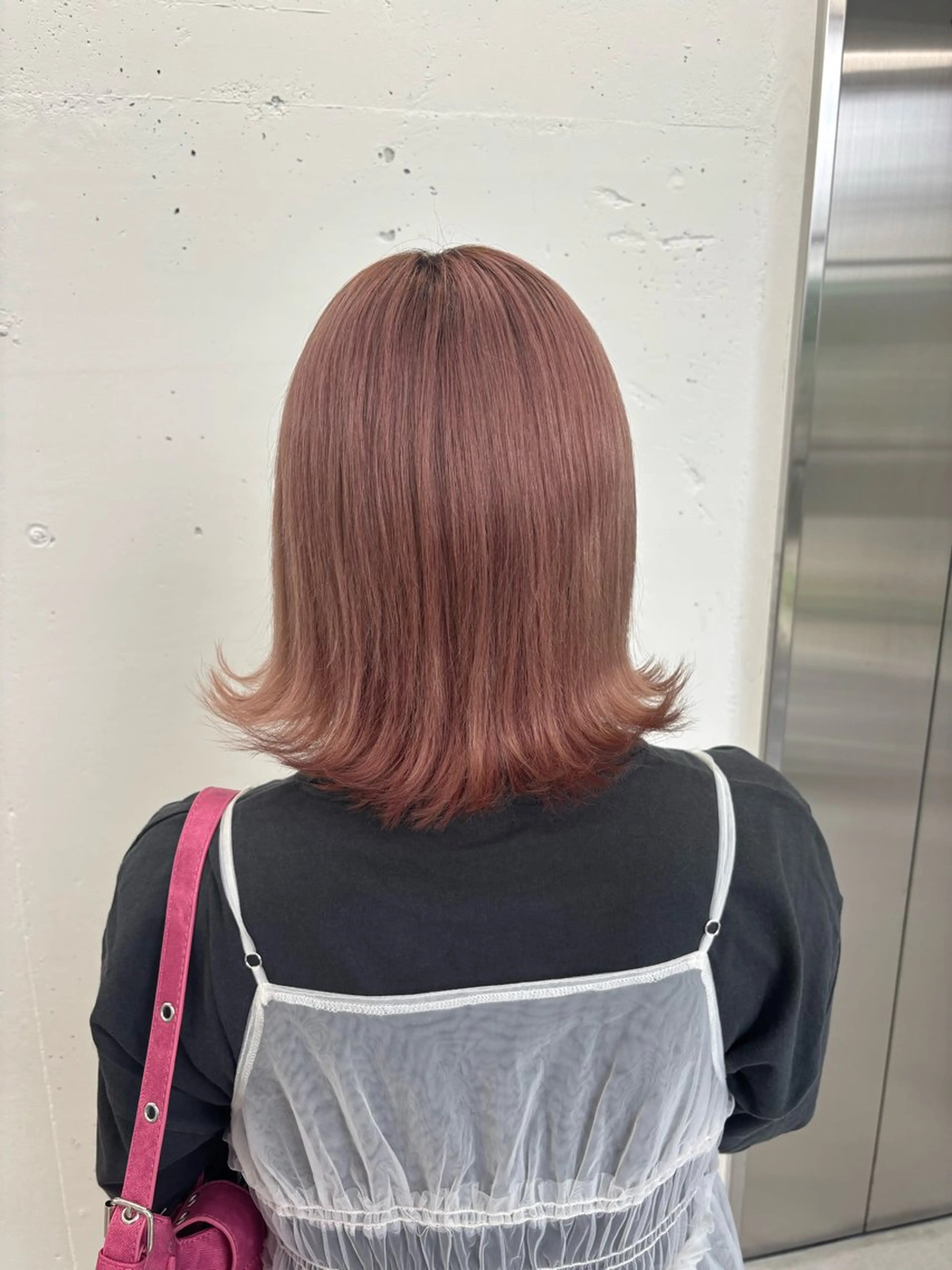 ミディアム カラー ピンクカラー ヘアカラー トリートメント ヘッドスパ 🌼あいり🌼 JILLSTUDIOのヘアスタイル