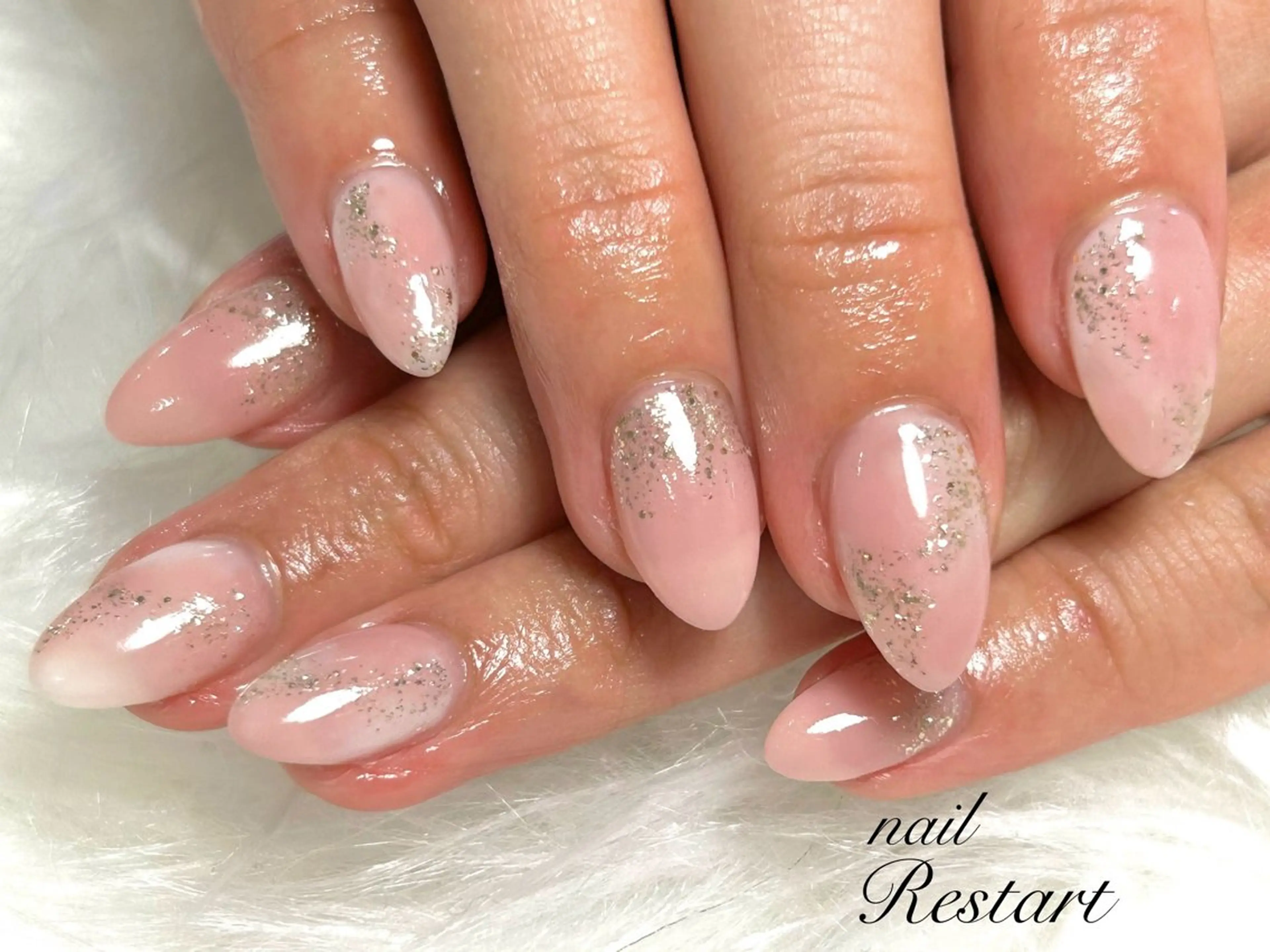 ミディアム ハンドネイル nail Restart所属・Restart YURIのネイルデザイン