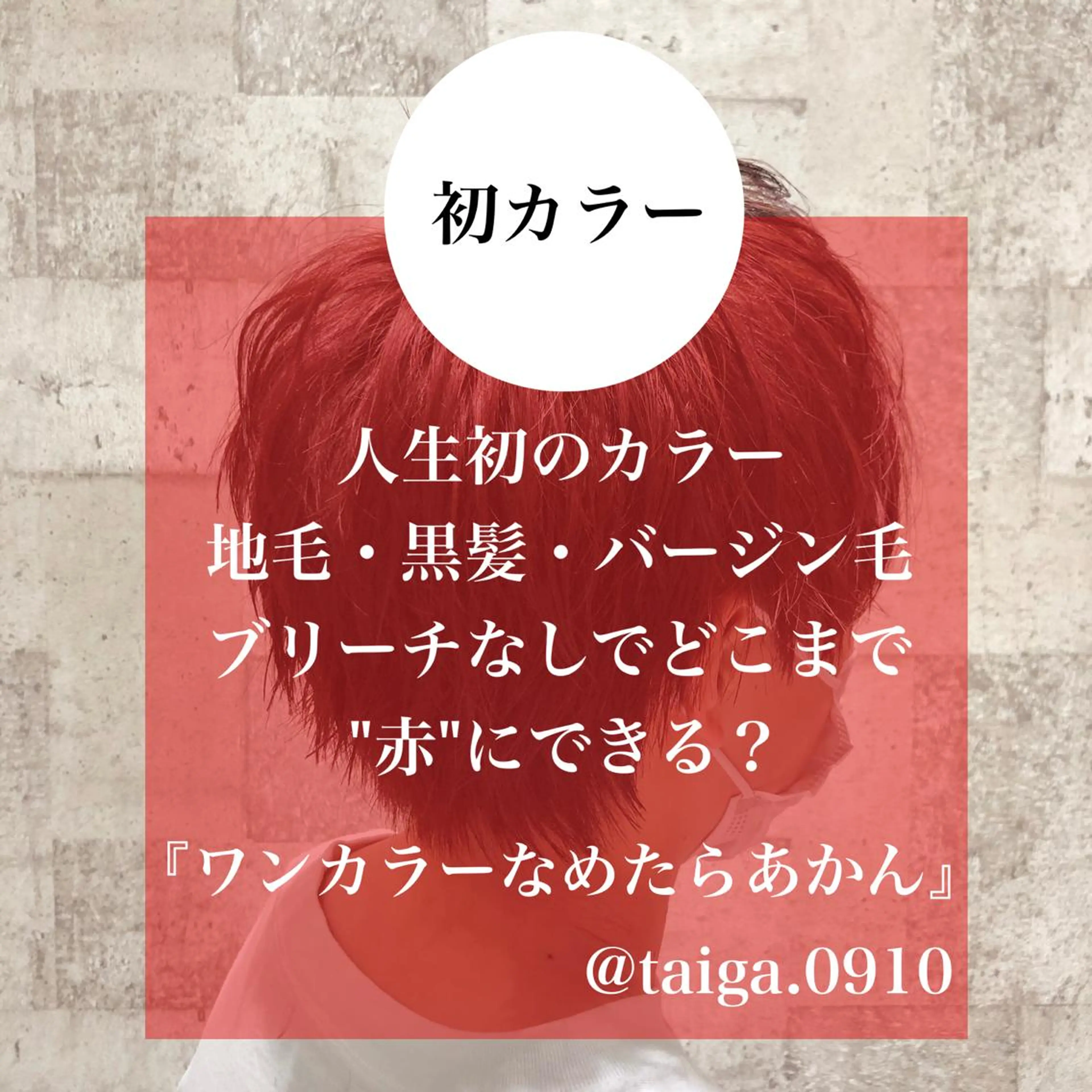 ショート カラー メンズ メンズブリーチ 黒髪 ブリーチ ブリーチなしカラー レッドカラー レディースヘア💫 加藤たいが🐯のヘアスタイル