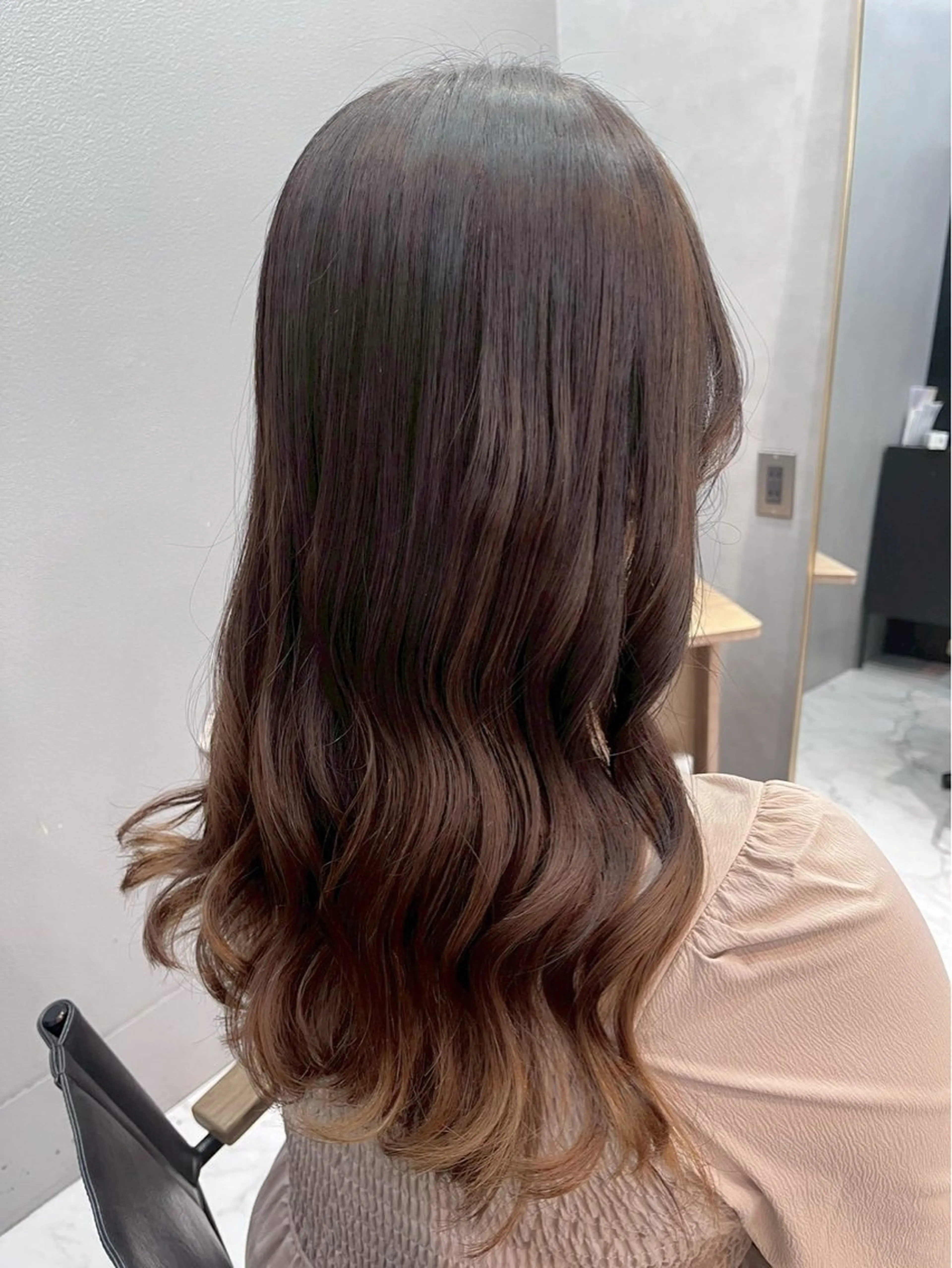 ロング カラー カット ヘアカラー トリートメント ハイトーン/韓国風/ 艶髪/吉祥寺のヘアスタイル