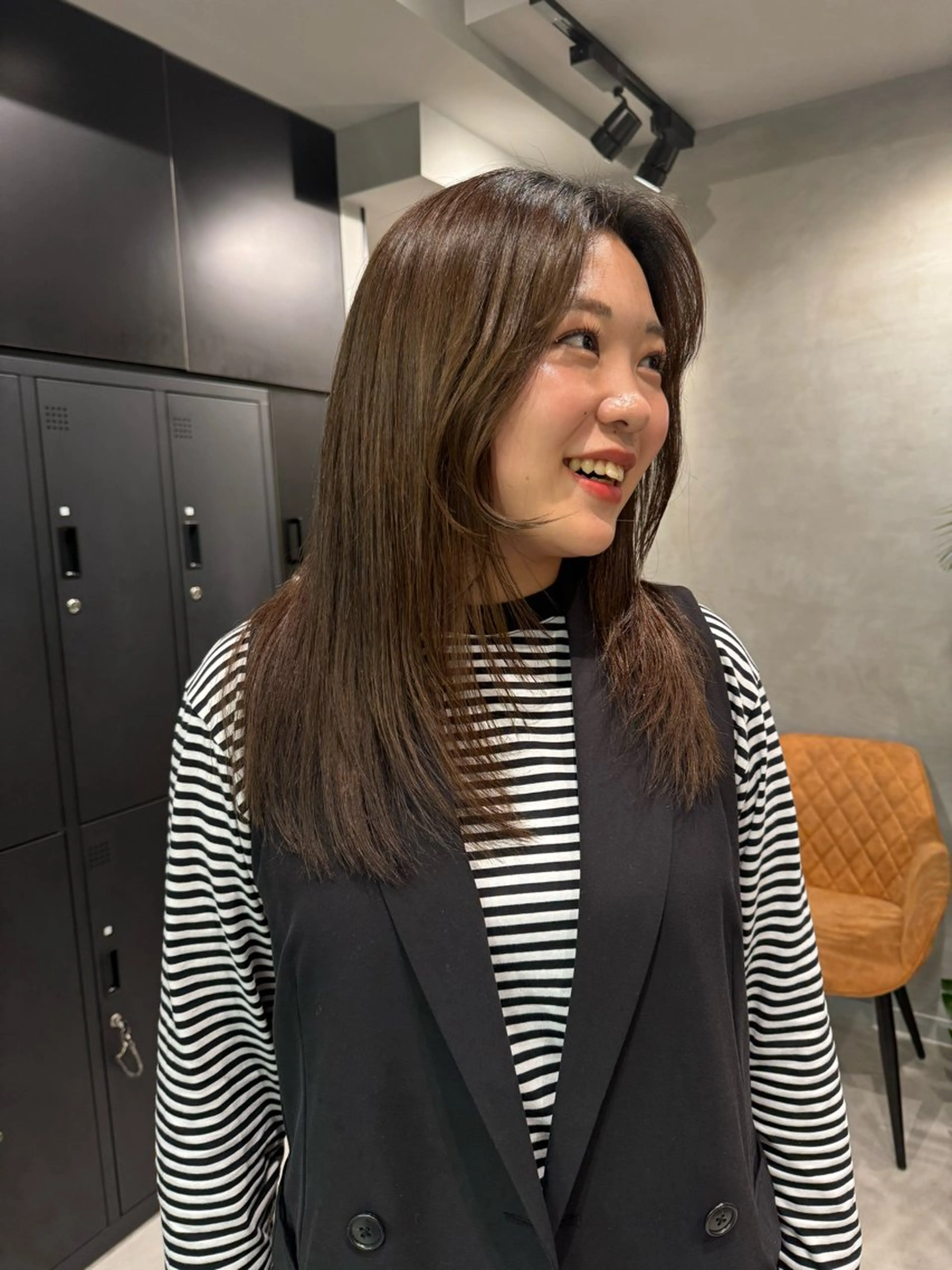 セミロング カット トリートメント レイヤー/ウルフ🤎 mayo.のヘアスタイル