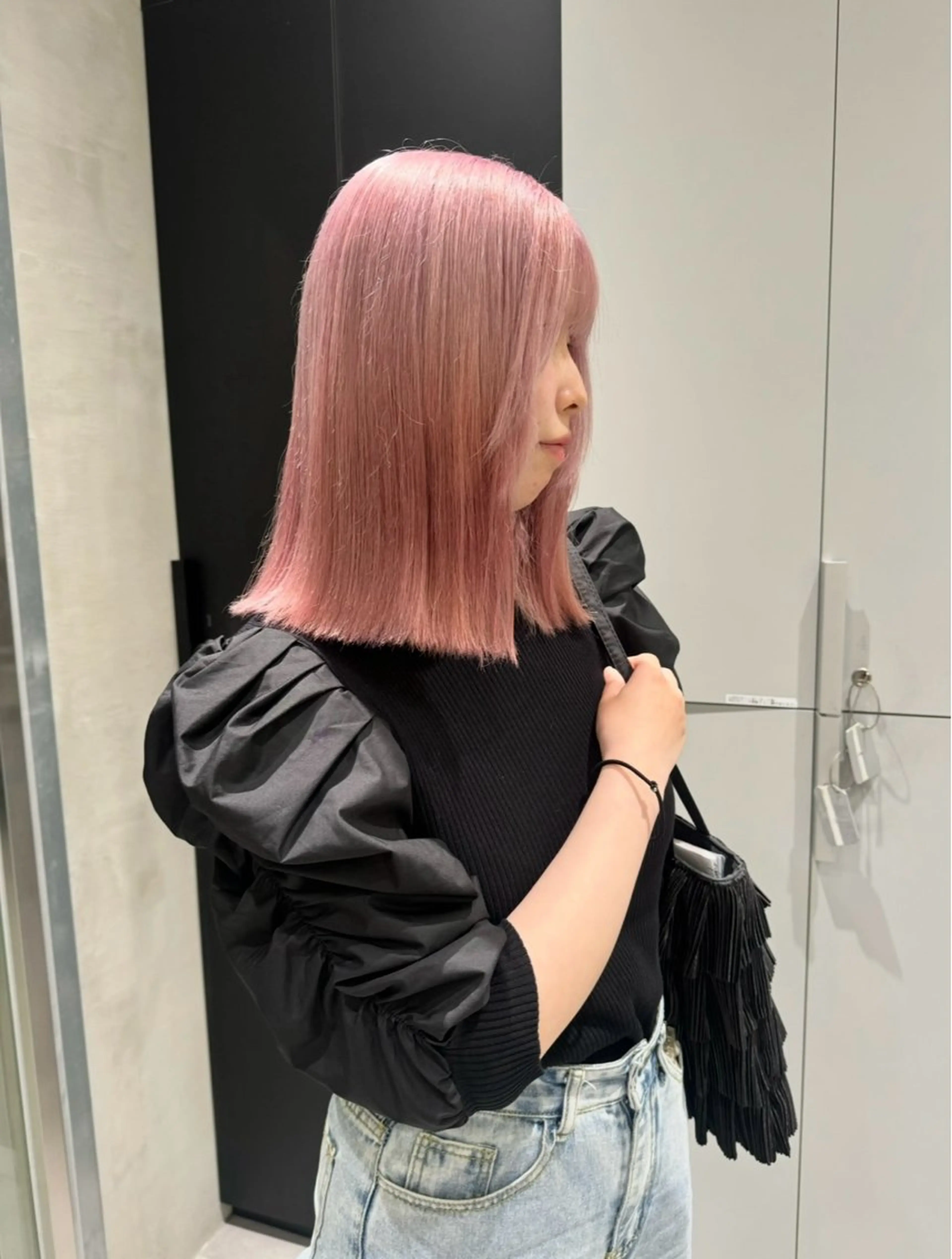 ミディアム カラー ブリーチ カット ヘアカラー トリートメント ハルヒ/ハイトーン /ボブのヘアスタイル