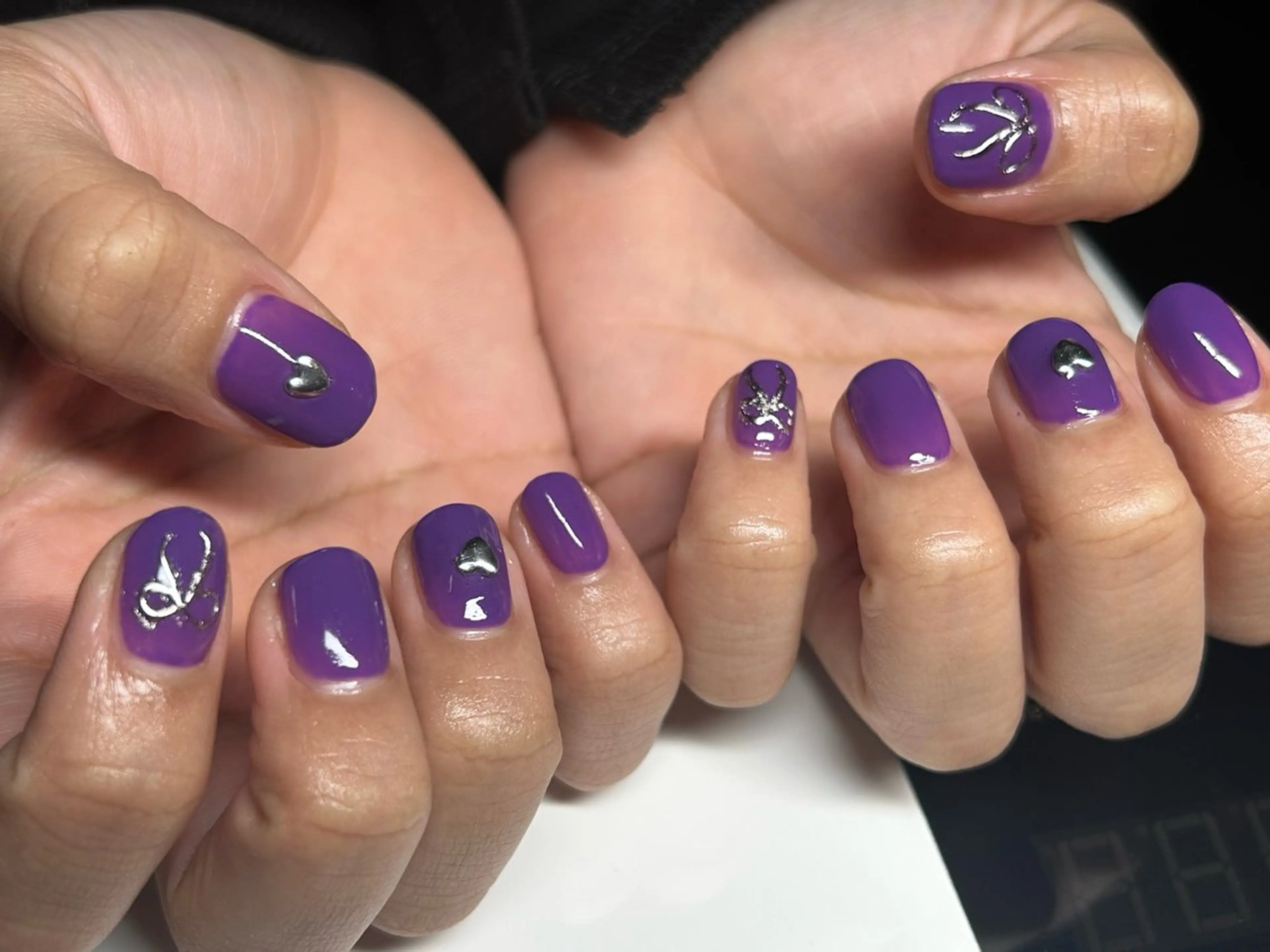 ネイル アートネイル リボン ハンドネイル Bar CLAN -Nail-所属・AMUCI NAIL Shihomiのネイルデザイン