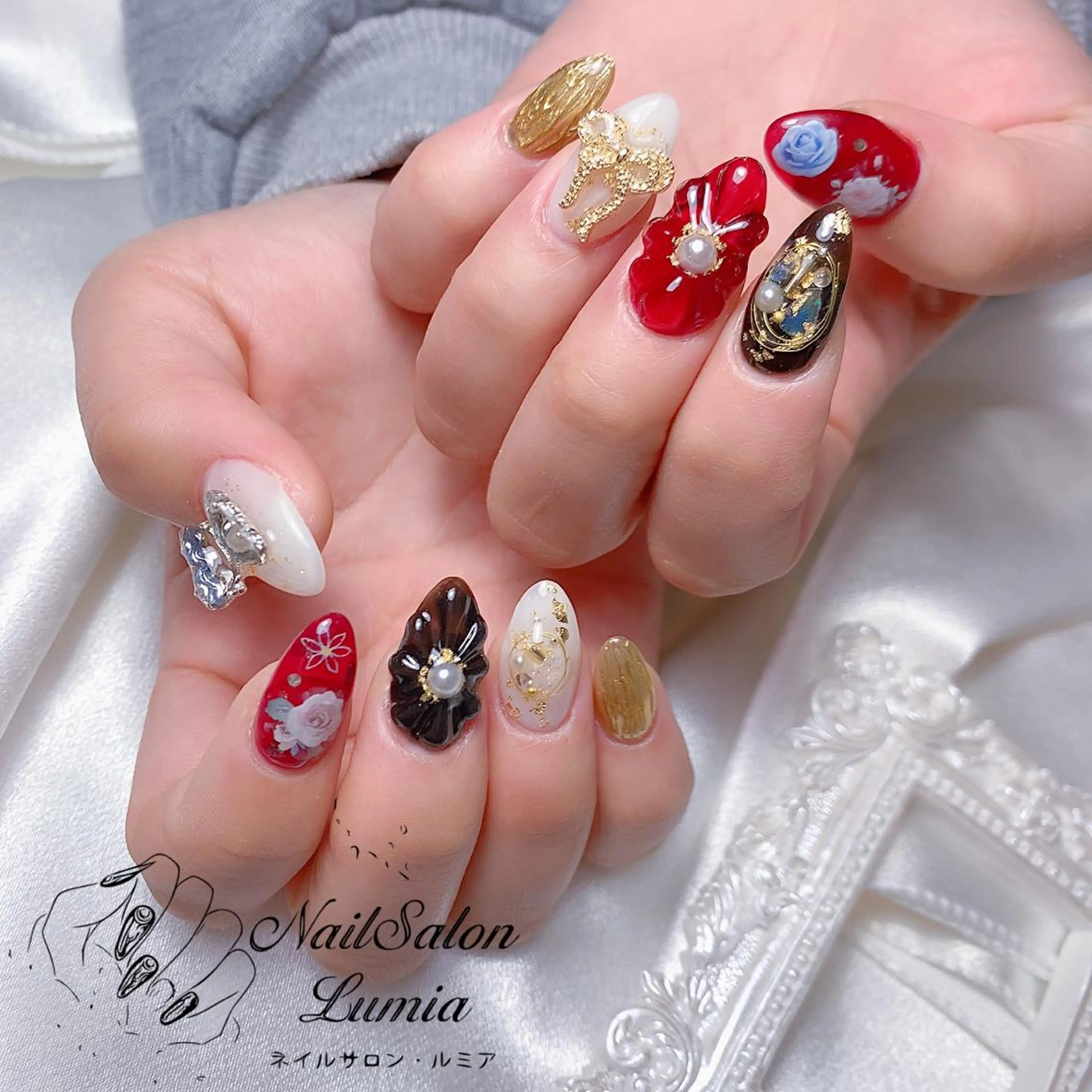 ネイル ハンドネイル ネイルサロン ルミア Lumia 店長のネイルデザイン