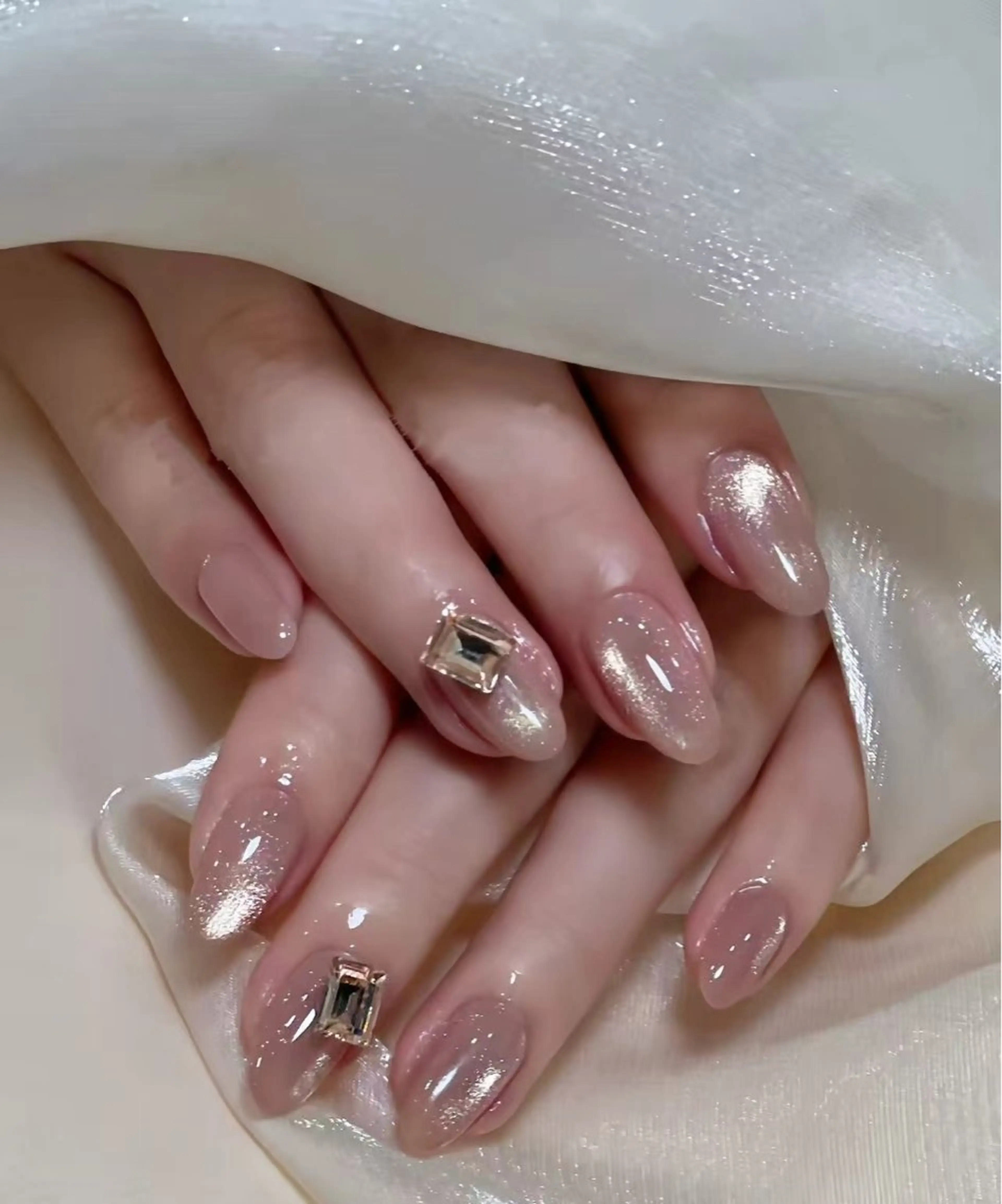 ネイル オーロラネイル フラワーネイル フットネイル フレンチネイル ジェルネイル ハンドネイル BabyYouMi ねねのネイルデザイン