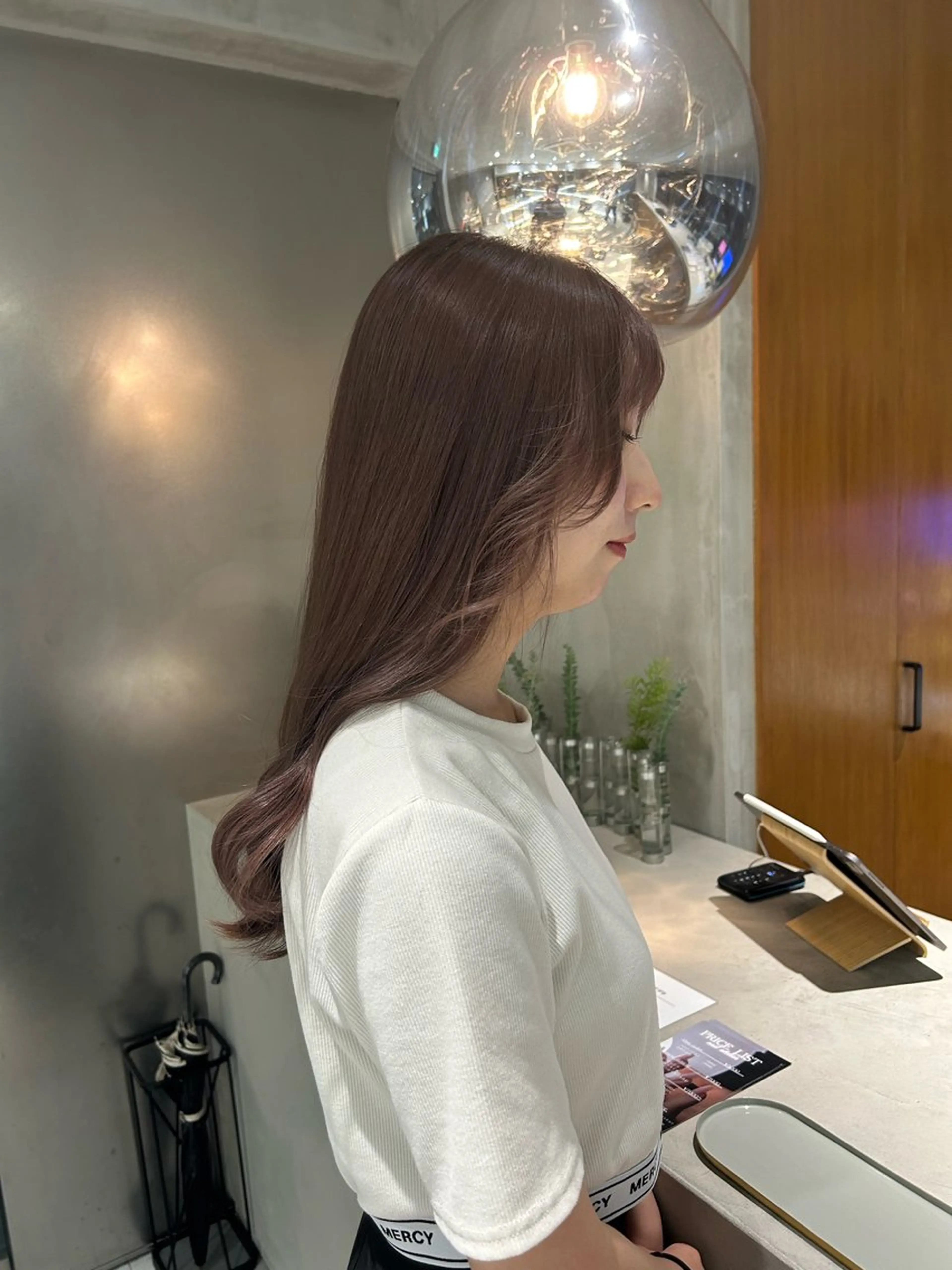 ロング カラー 馬場 菜乃夏のヘアスタイル