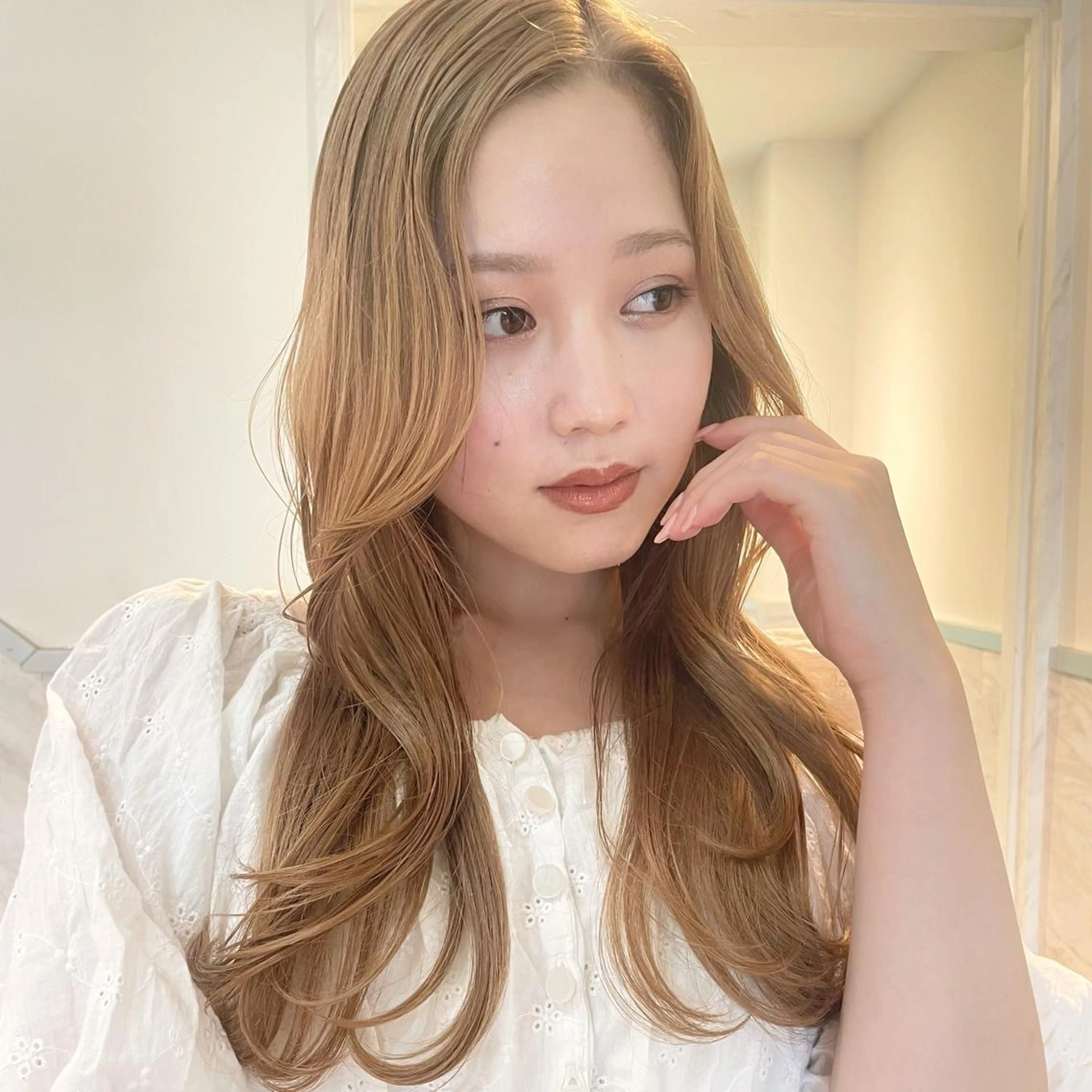 セミロング カラー 🫧透明感ヘア🫧 🧸竹花　彩希🧸のヘアスタイル
