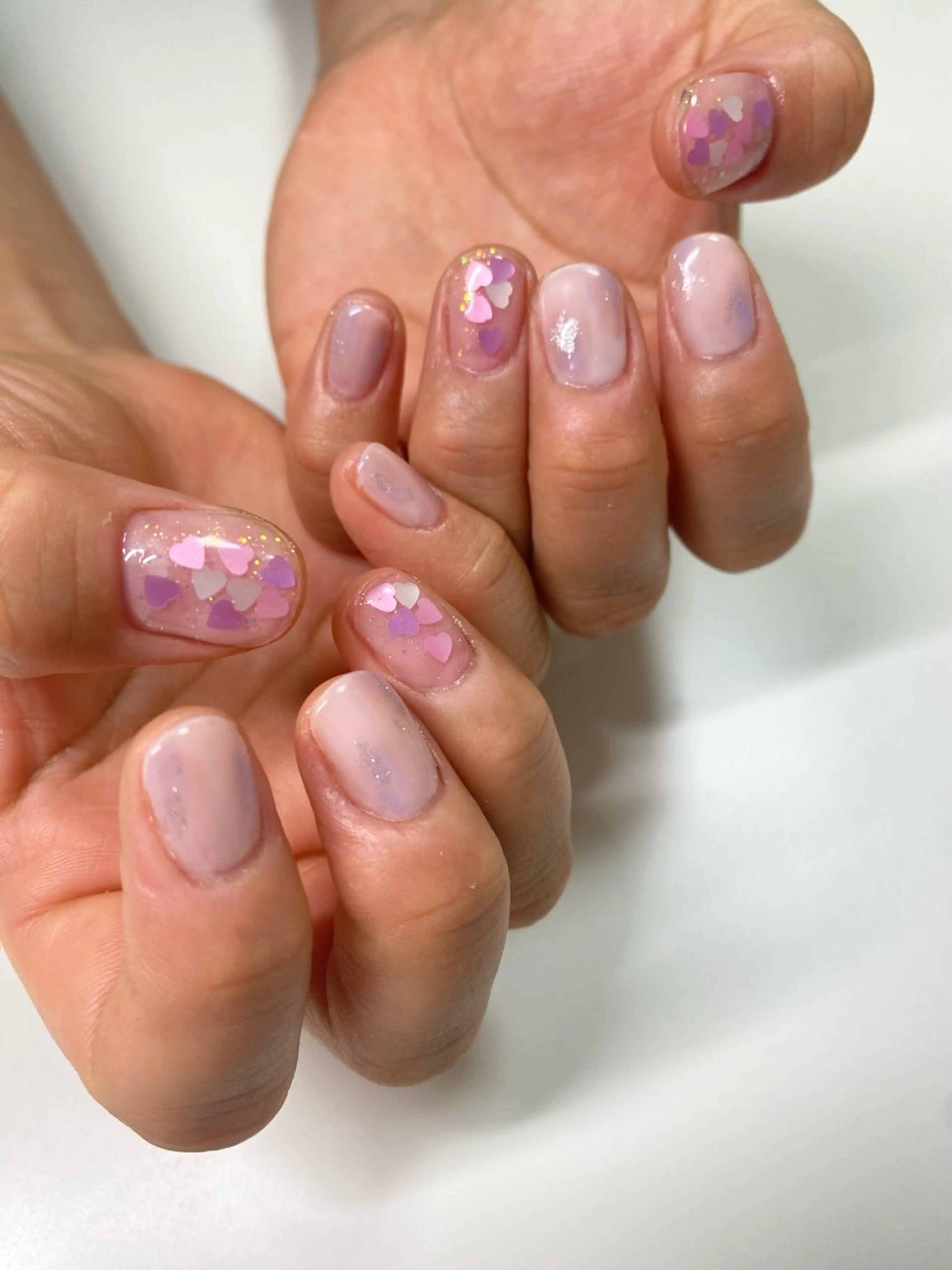 ネイル ハート ハンドネイル kokori nailのネイルデザイン