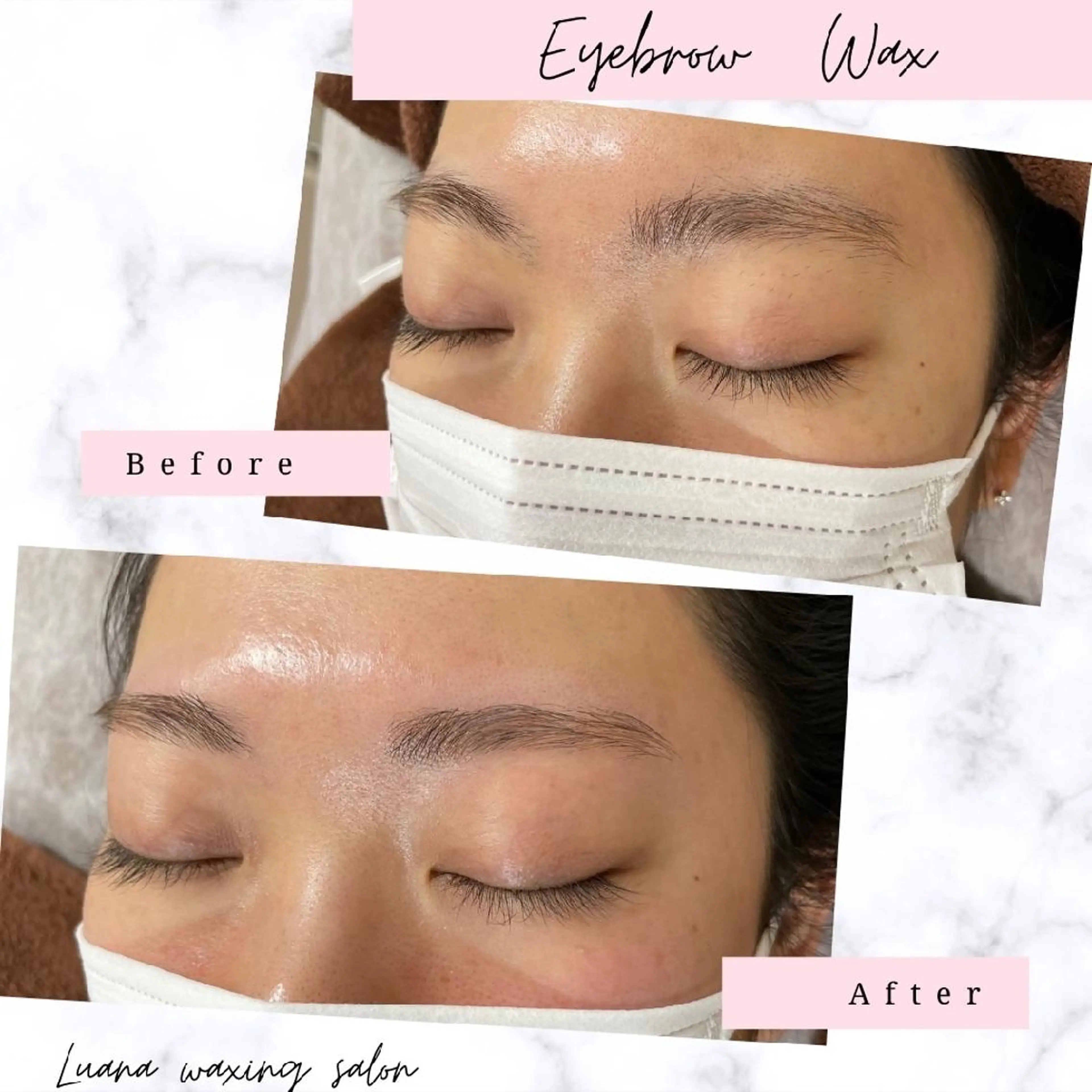 アイブロウ 眉毛ワックス脱毛 Luana waxing salon所属・Luana wax 🐚根本のエステ・リラクイメージ