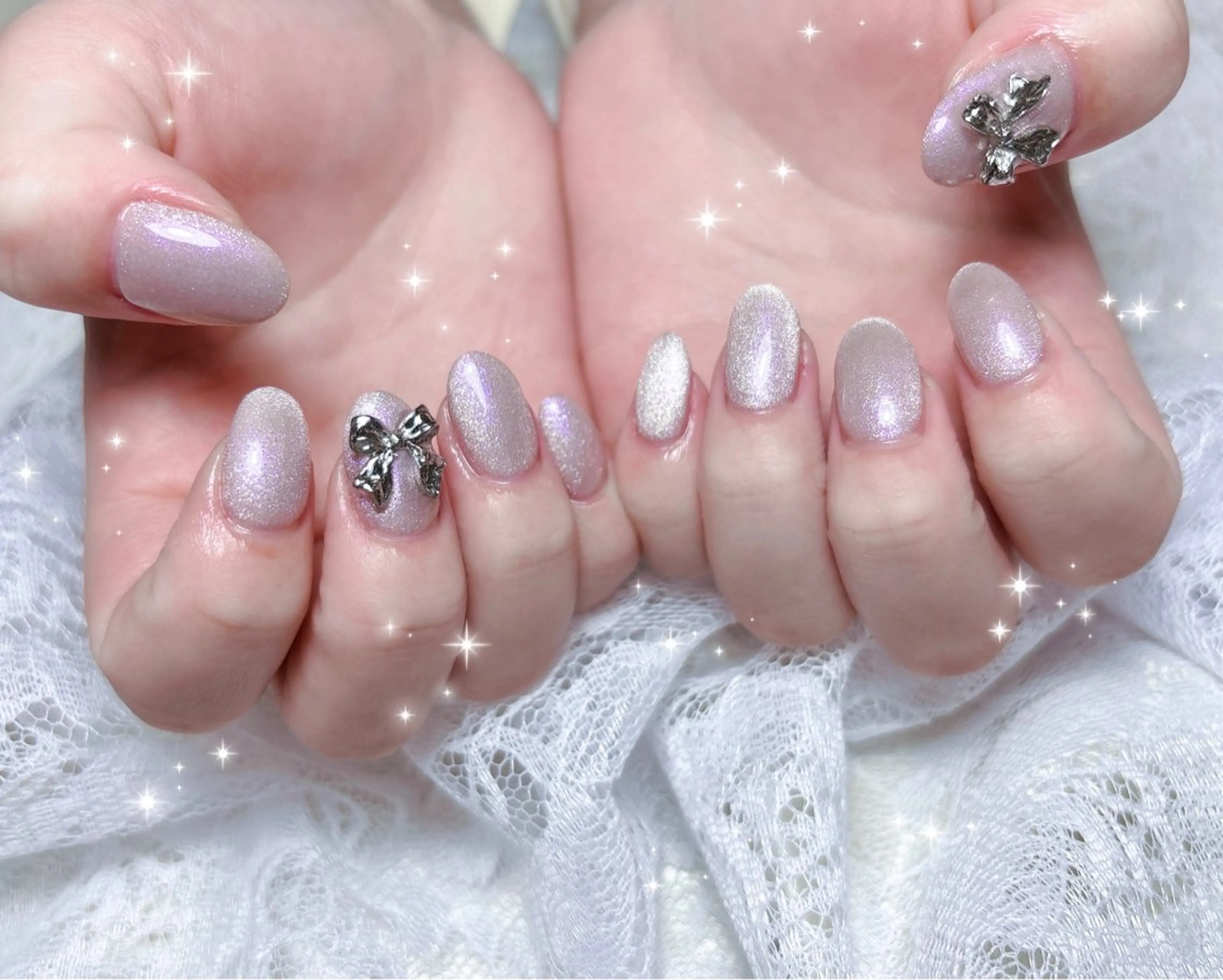 ネイル マグネットネイル マグネットワンカラー ワンカラーネイル ハンドネイル FLARE NAIL フレアネイルのネイルデザイン