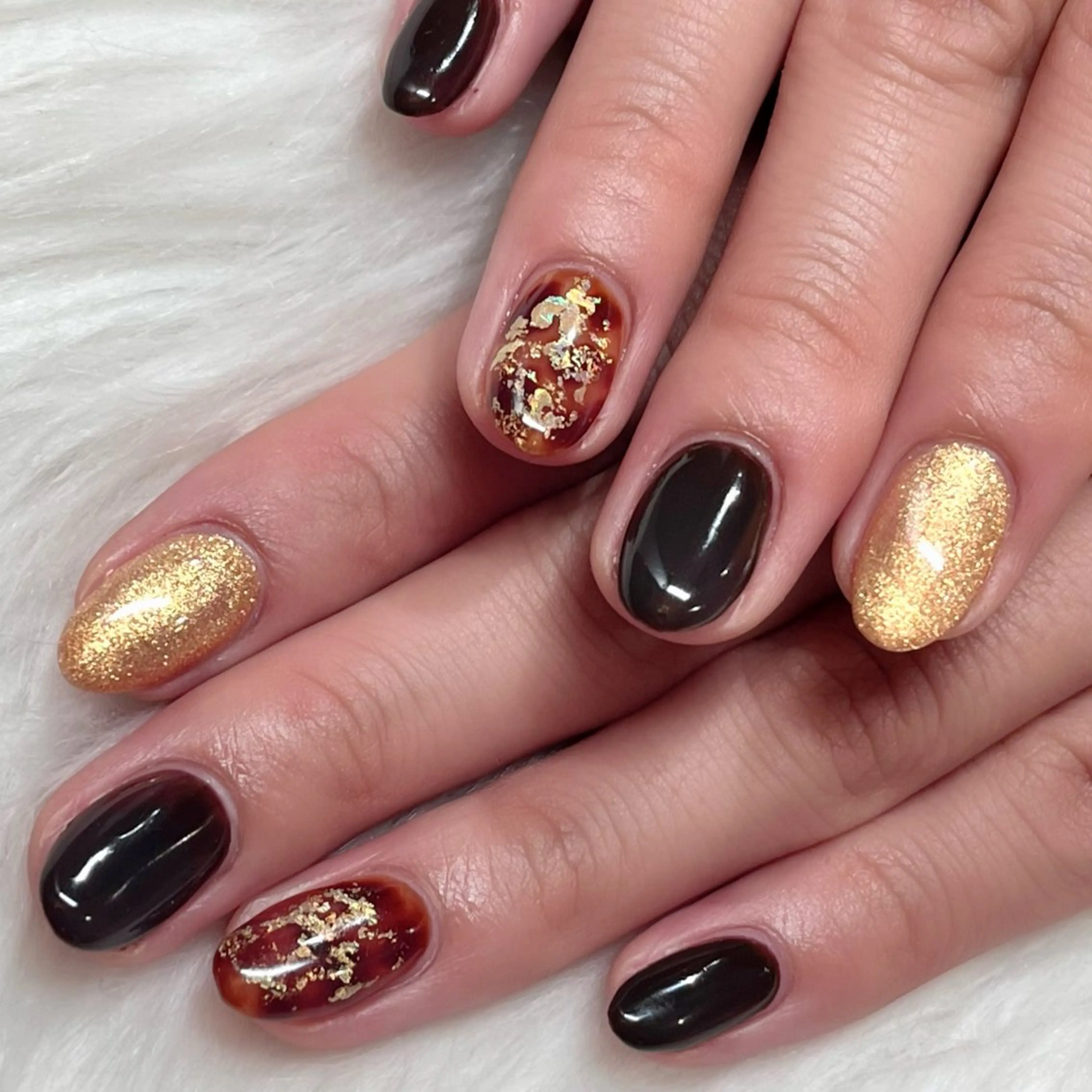 ネイル べっ甲ネイル はあとねいる中洲川端 ★Mieのネイルデザイン