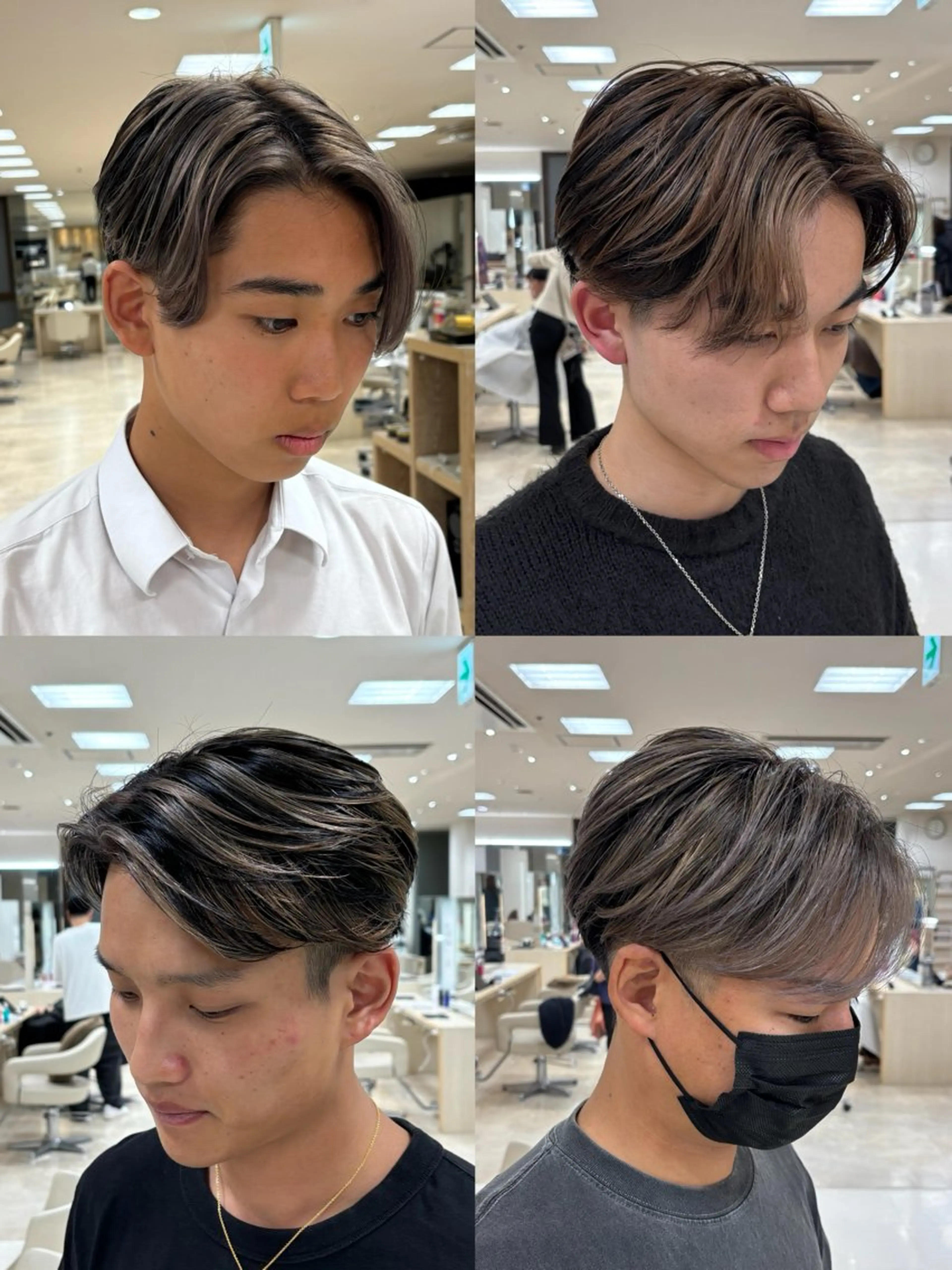 カラー メンズ カット ヘアカラー トリートメント 湘南/メンズパーマ/ ハイライト/ユチカのヘアスタイル