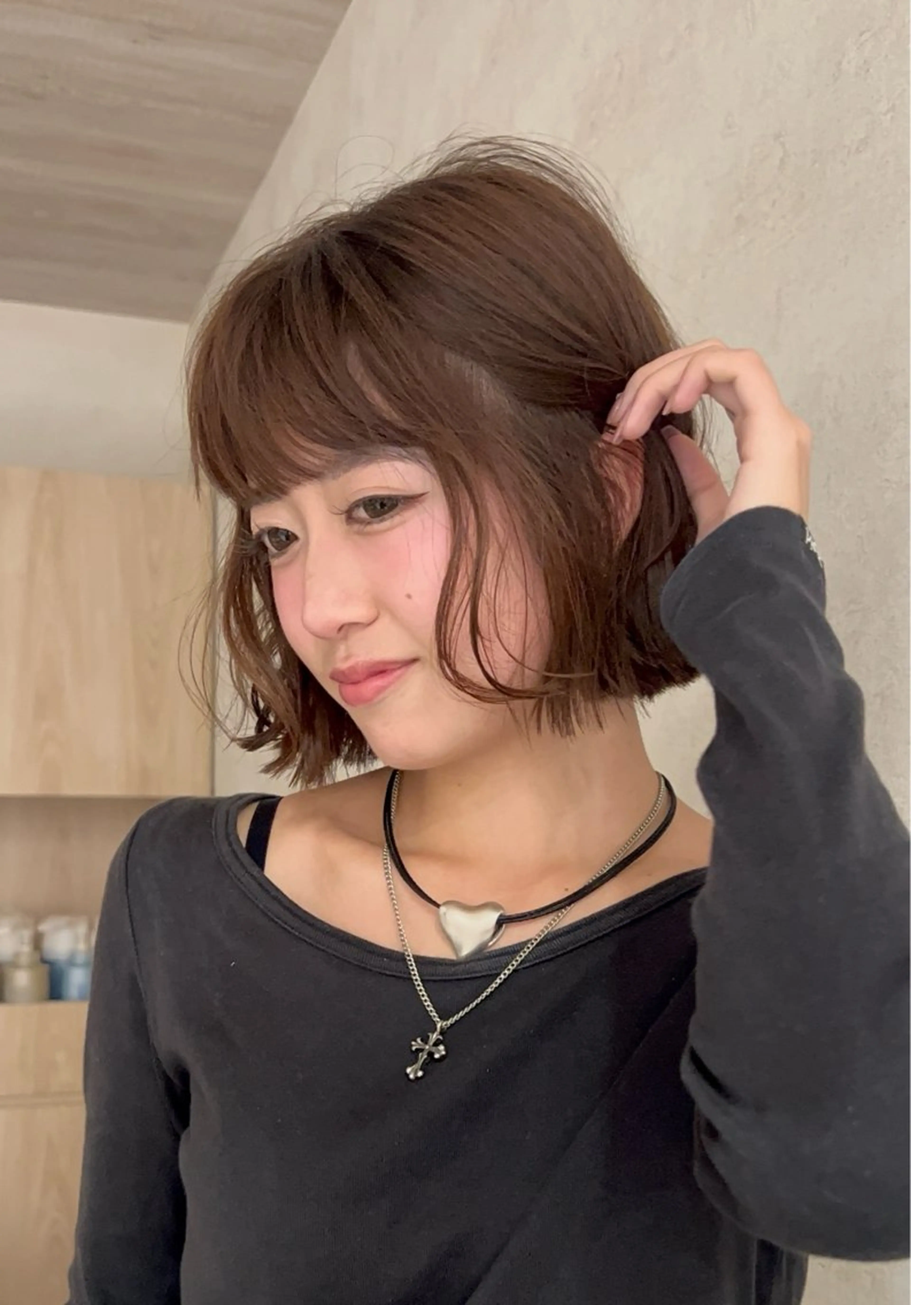 ショート ヘアカラー 🤎透明感カラー/ Yuzu/ベージュのヘアスタイル