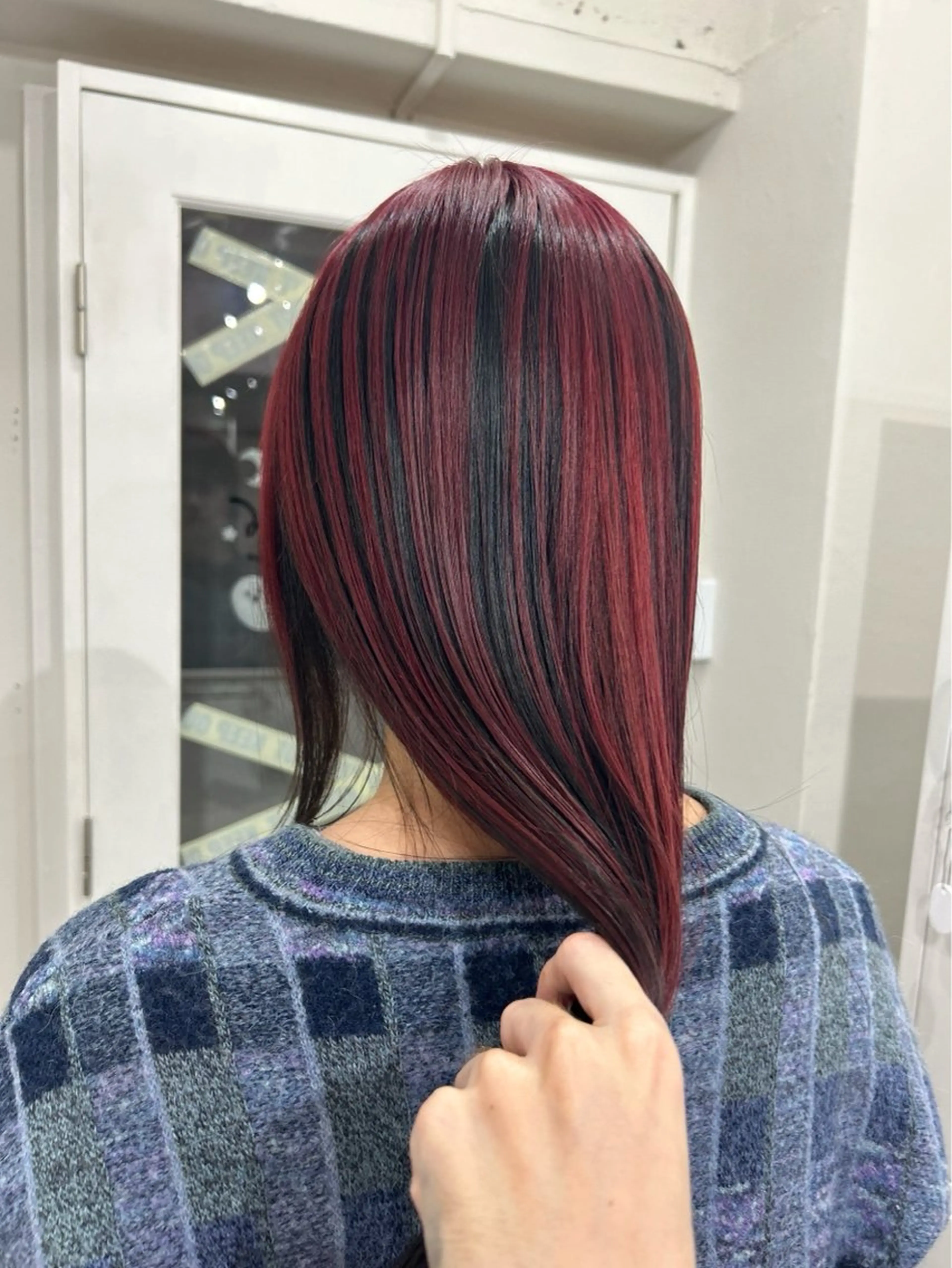 ロング 抜け感/ワンカラー/ 明大前/桑田のヘアスタイル