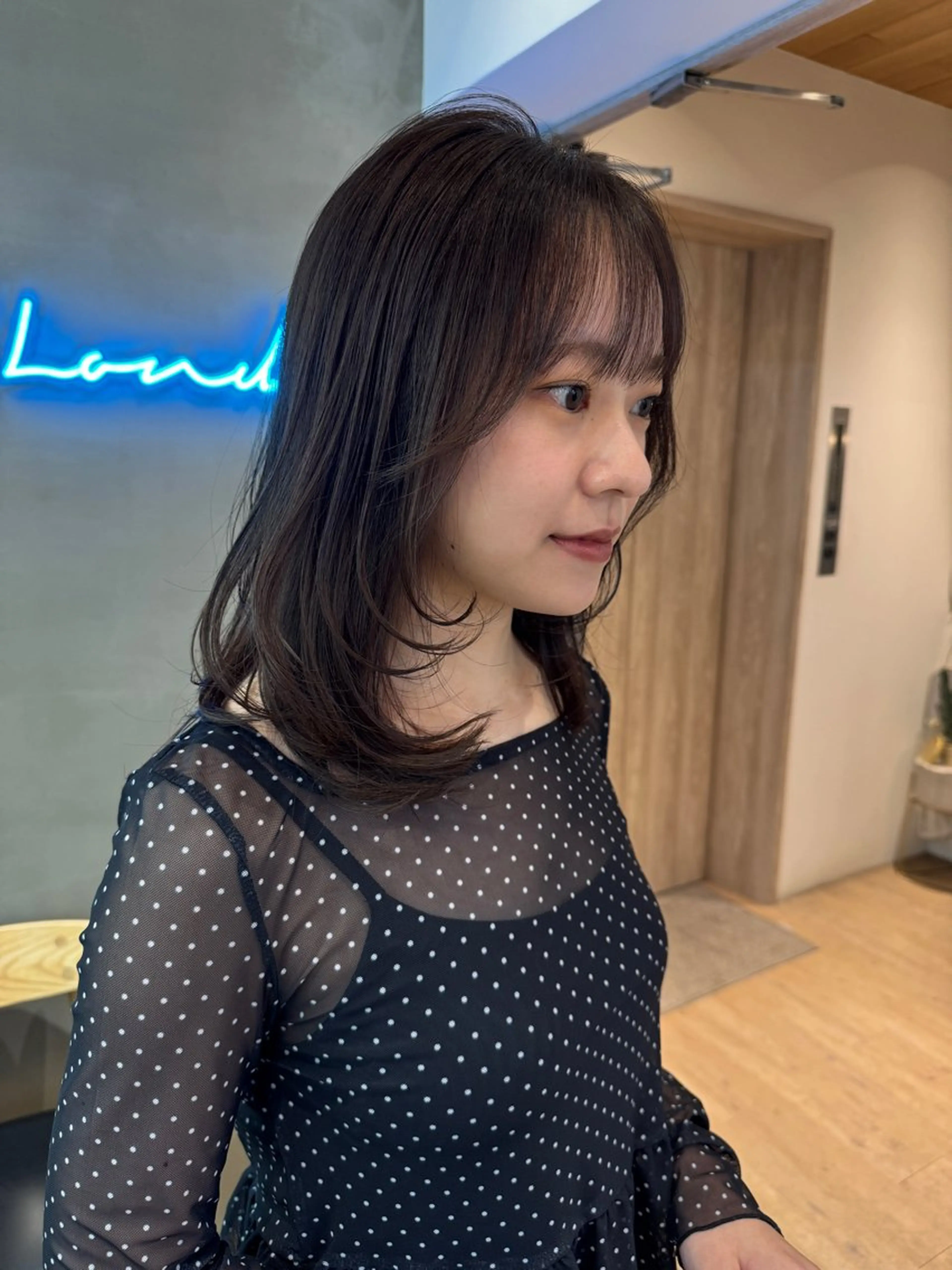 ミディアム カラー カット ヘアカラー トリートメント 🌷韓国レイヤー/艶 カラー🇰🇷amiのヘアスタイル