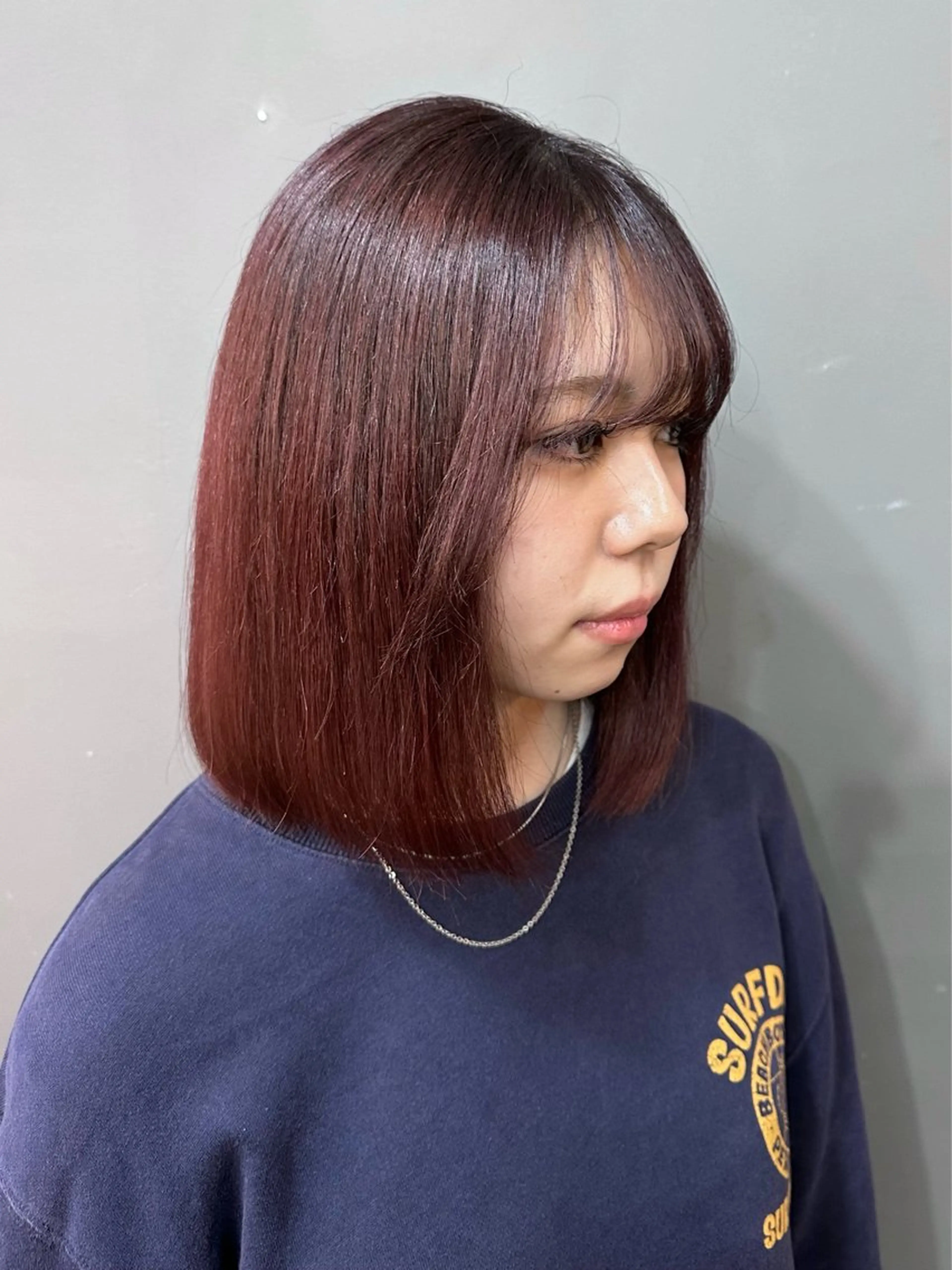 ミディアム カラー ブラウンカラー ピンクカラー ピンクブラウン 髪質改善・艶髪カラー 🌷miku🌷のヘアスタイル