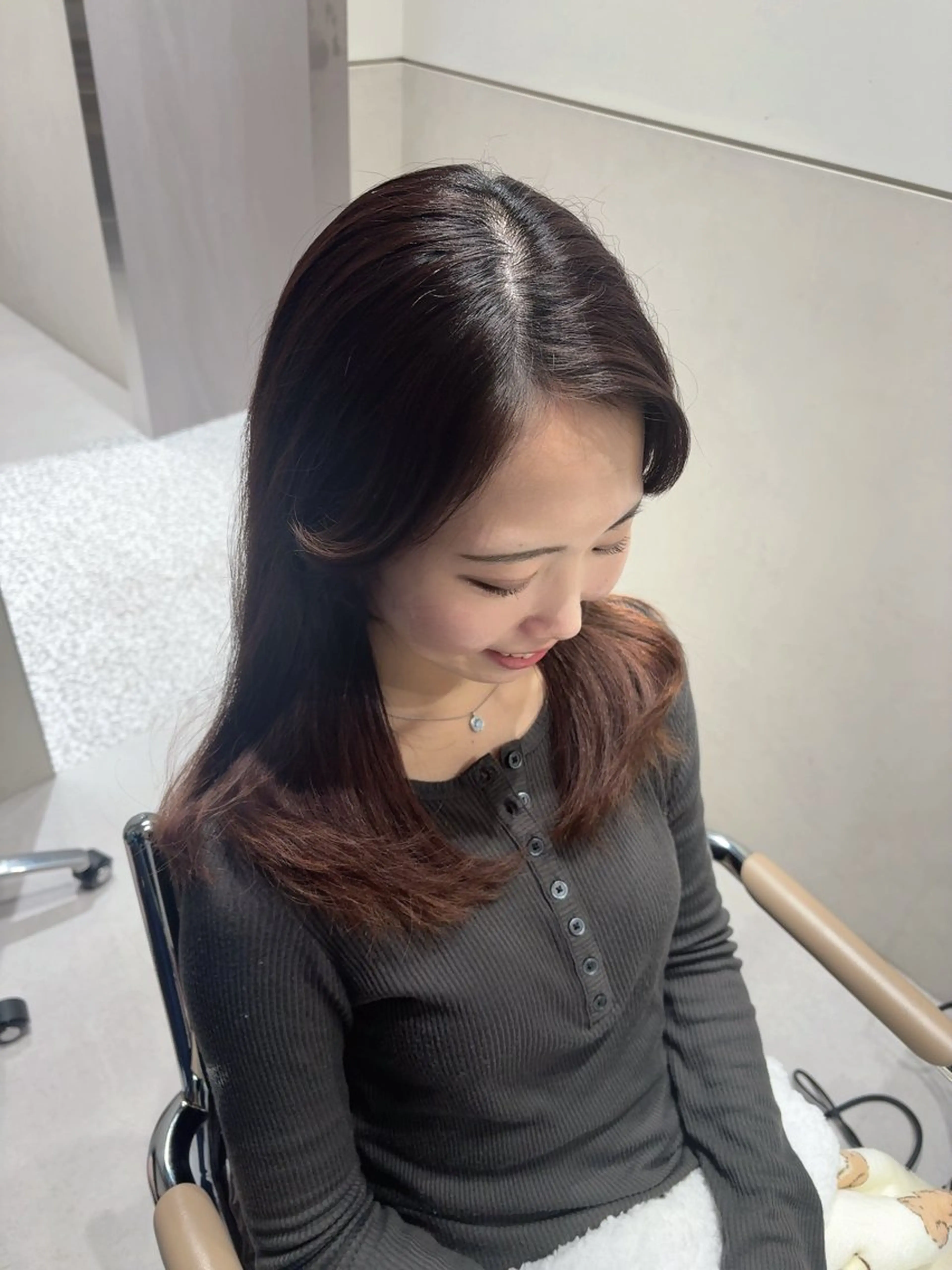 セミロング ヘアカラー トリートメント ジャニオタ美容師/ 髪質改善/choriのヘアスタイル