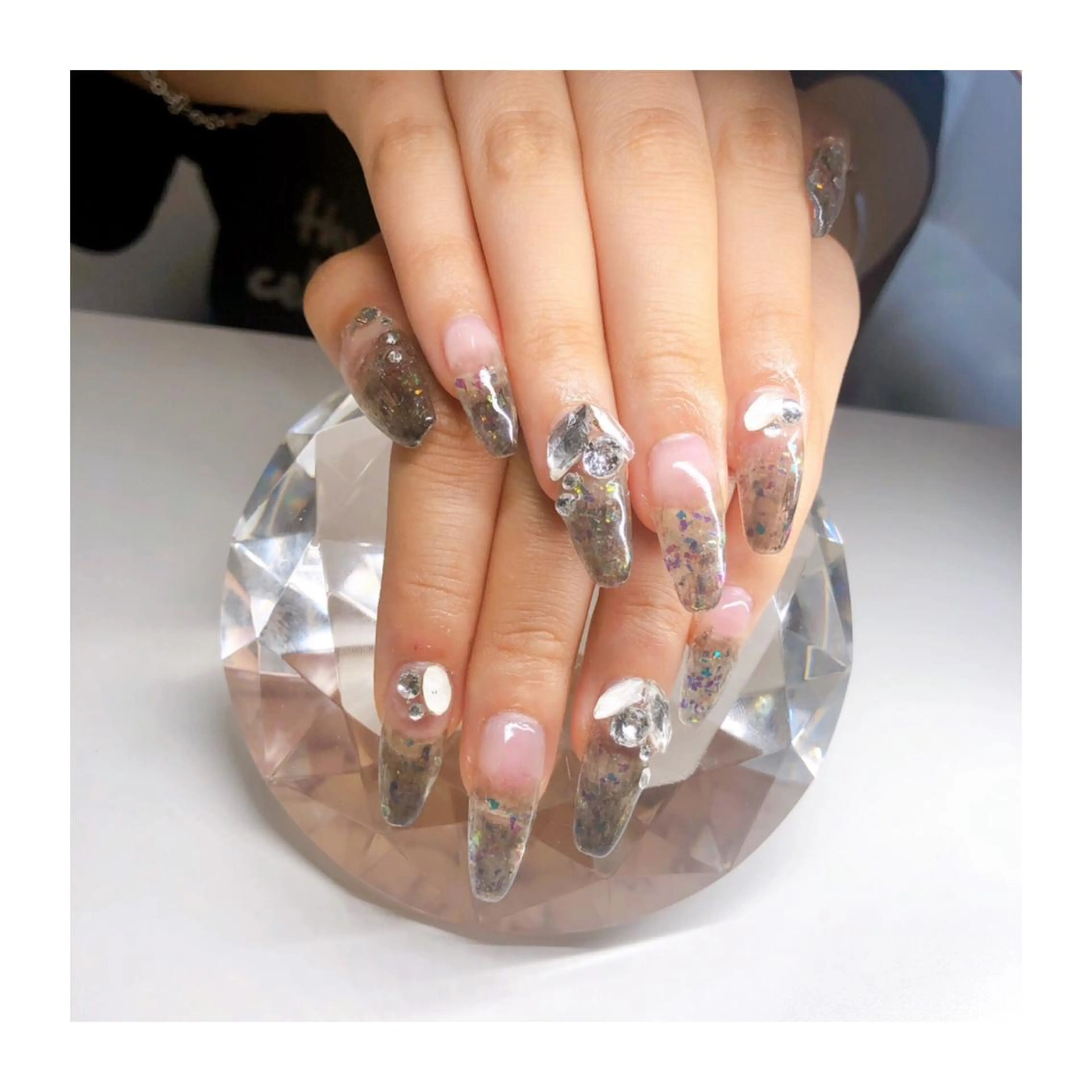 ネイル キラキラネイル スカルプネイル ハンドネイル Nailsalon -Aのネイルデザイン