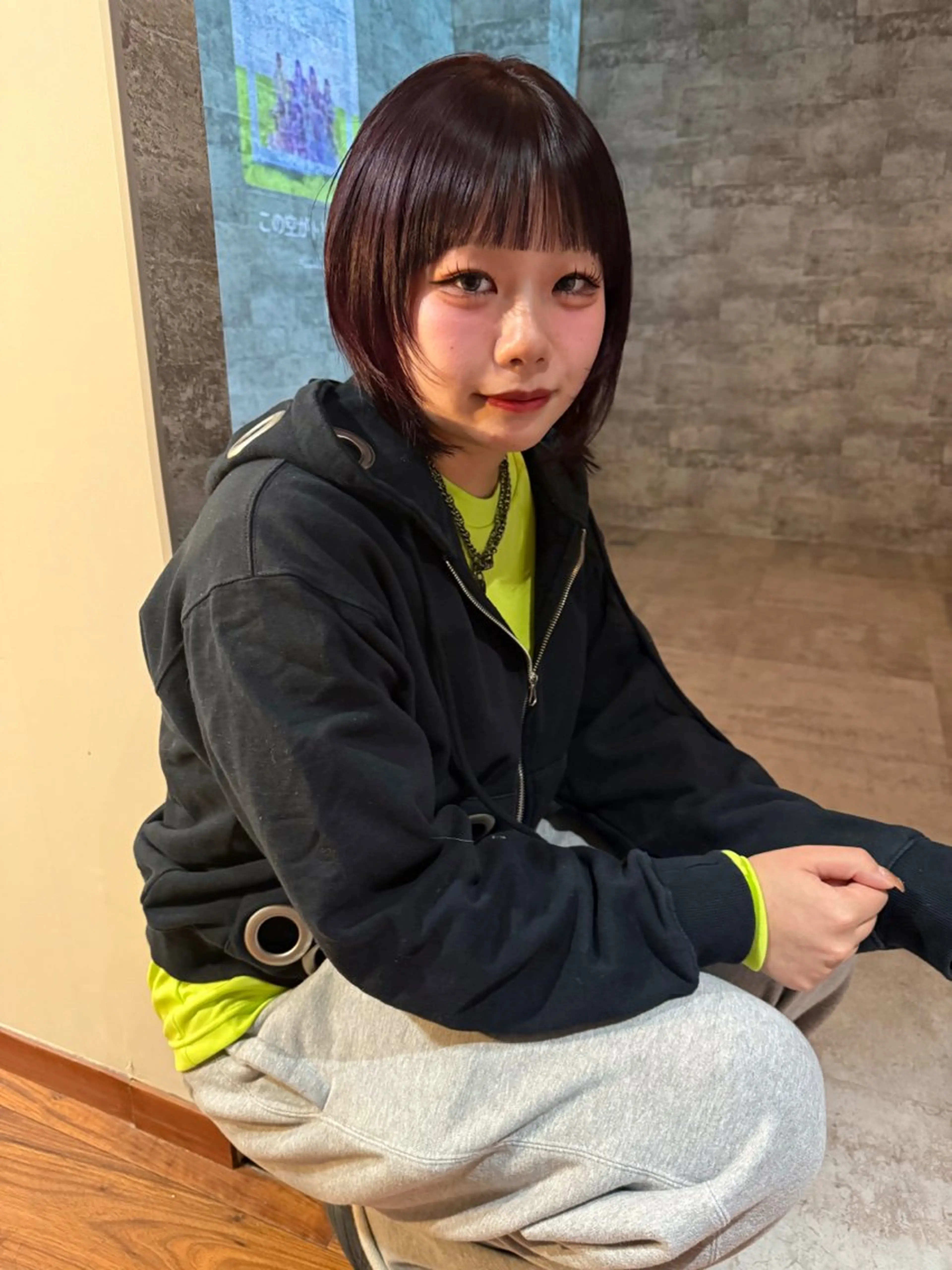 ミディアム カラー カット ヘアカラー トリートメント mai / linoah˚✧のヘアスタイル