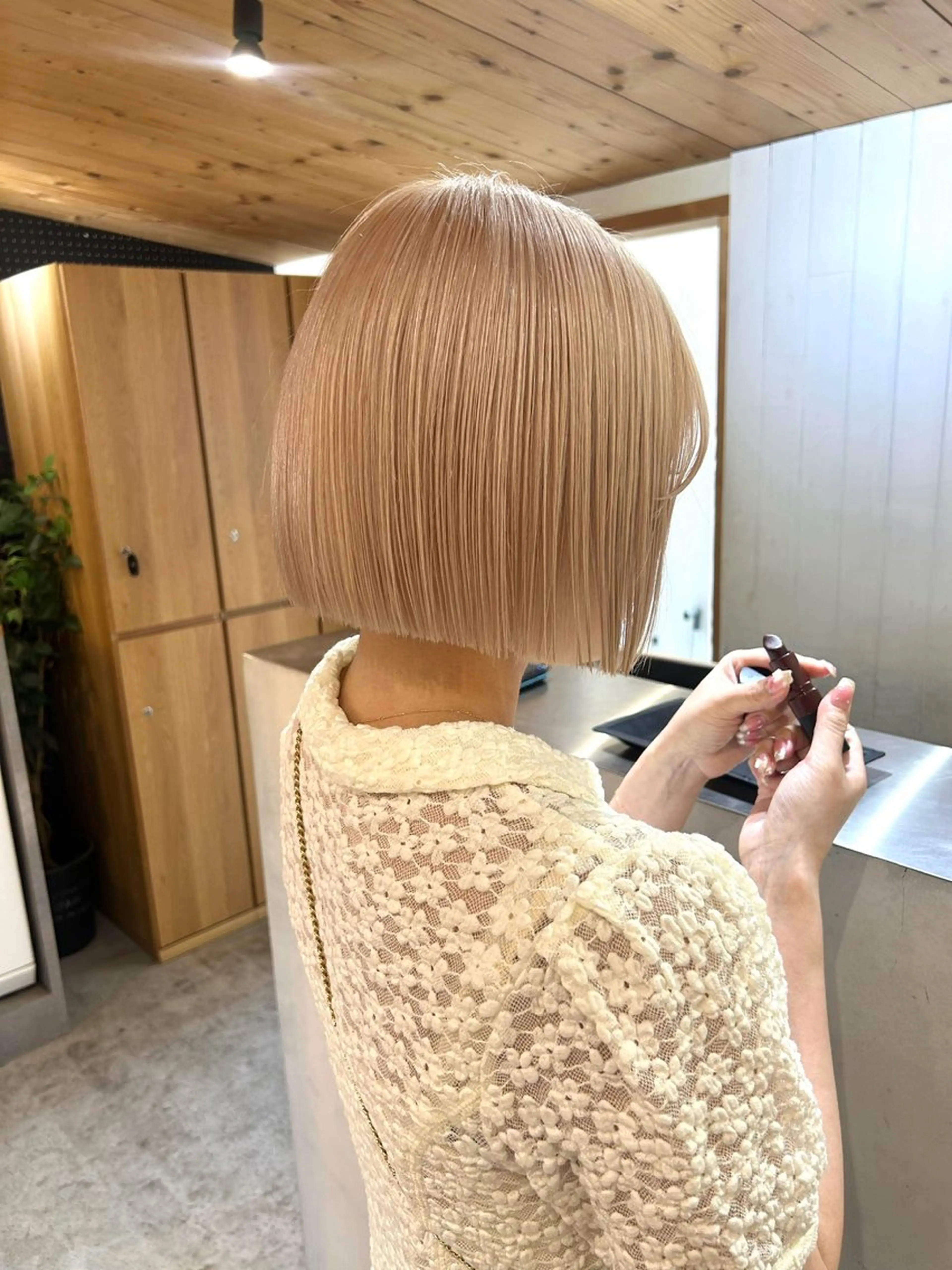 ショート カラー ヘアカラー トリートメント 韓国/ハイトーン/ ボブ🎀MIKU🎀のヘアスタイル