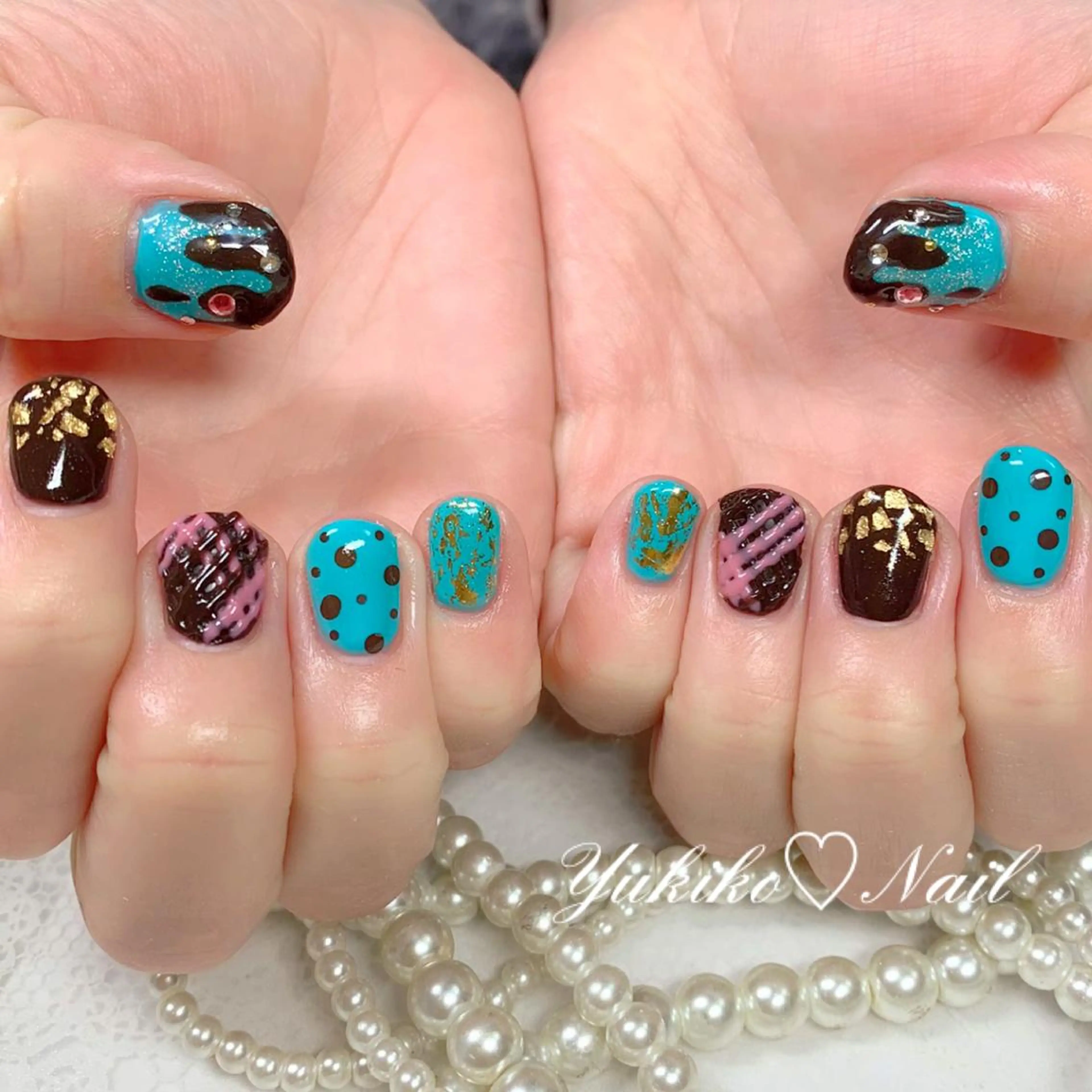 ネイル アートネイル フットネイル 持ち込み バレンタイン ユキコ ネイルのネイルデザイン