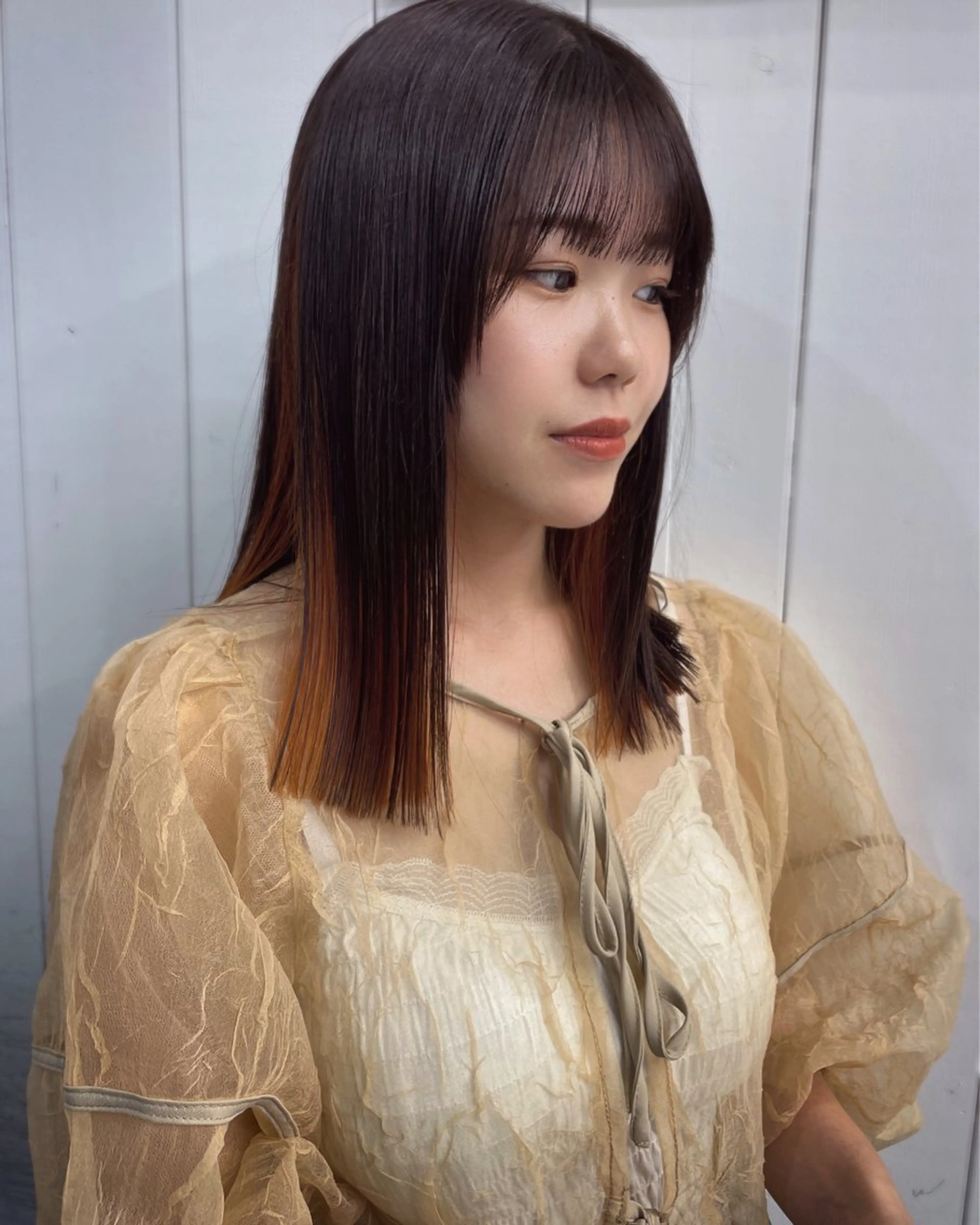 Cut+inner color+3step treatmentの写真