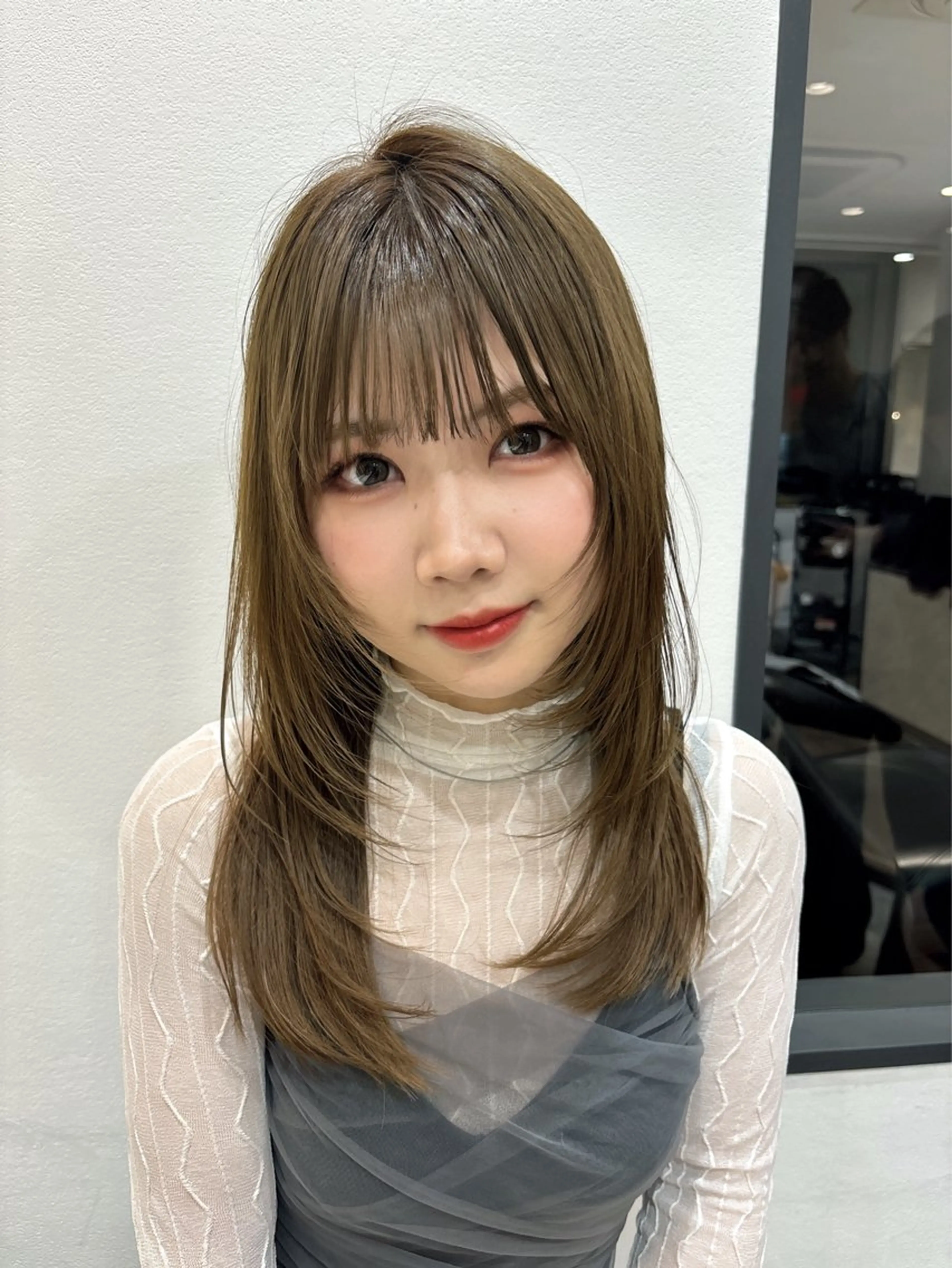 セミロング カット MOMOHA/ 🍑レイヤーカットのヘアスタイル