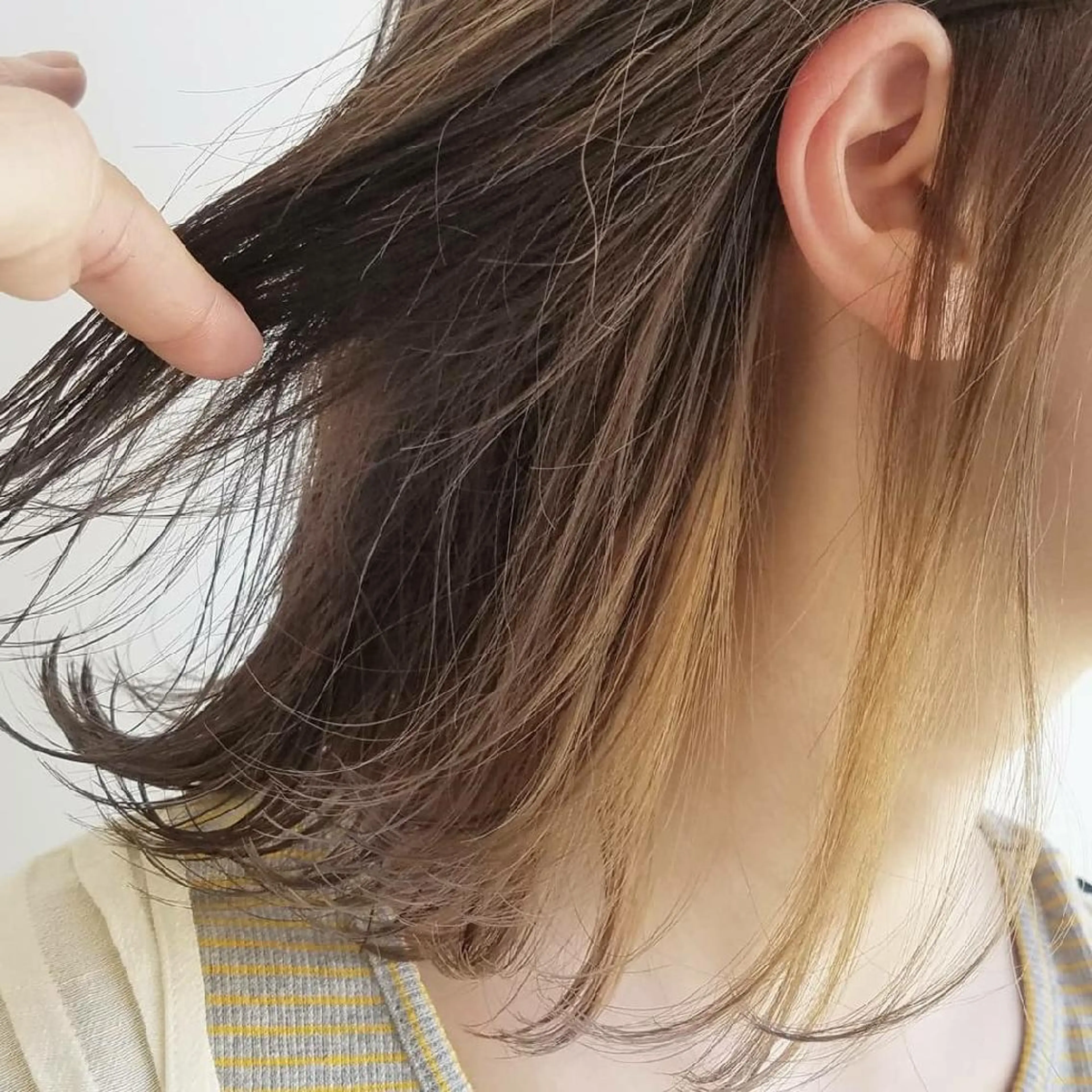 ミディアム カラー パーマ ネイル インナーカラー iplus✴ まつげ、眉毛、耳つぼのマツエク・マツパデザイン