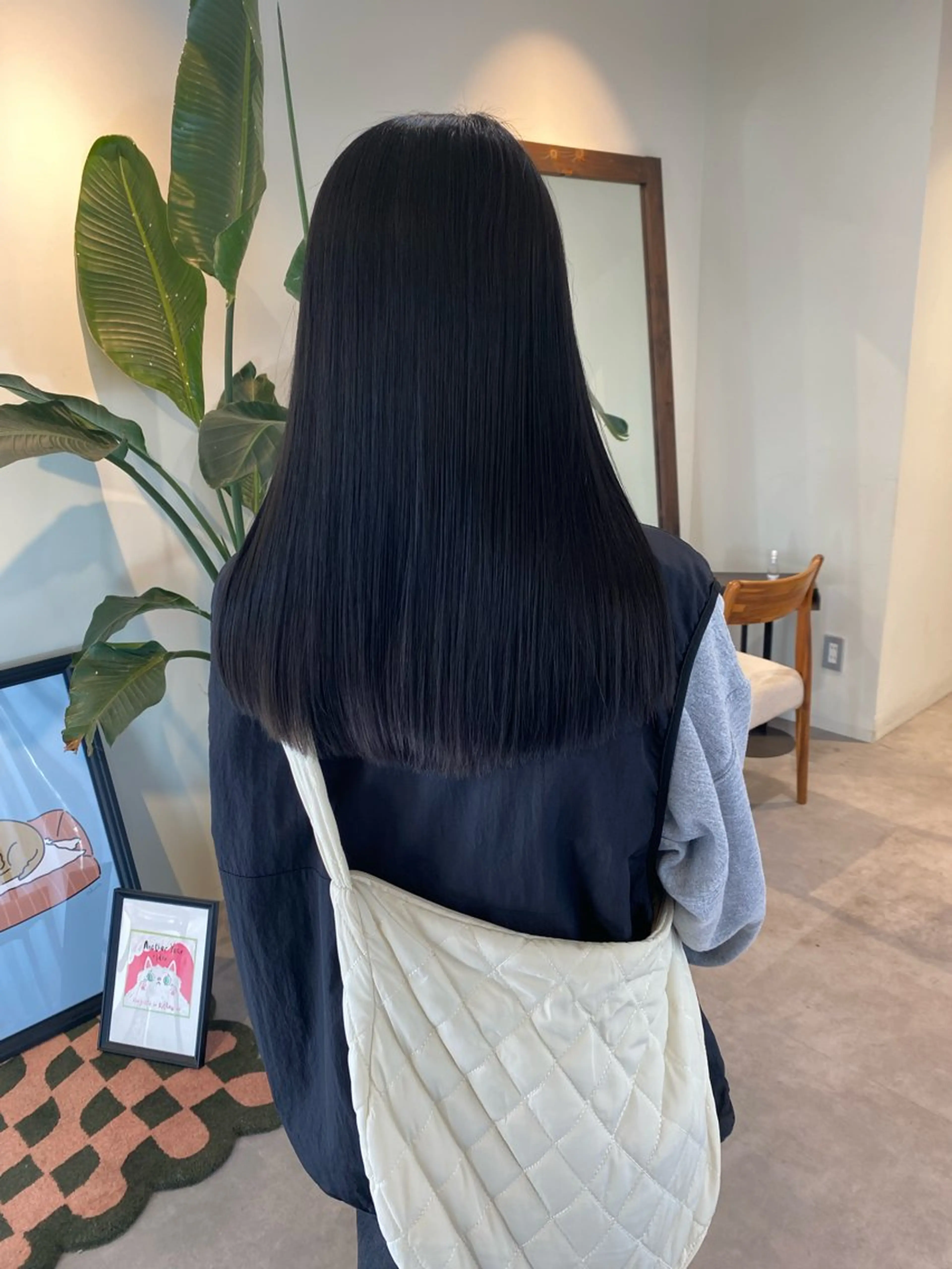 セミロング カラー 当日予約大歓迎💗 依田瑞希のヘアスタイル