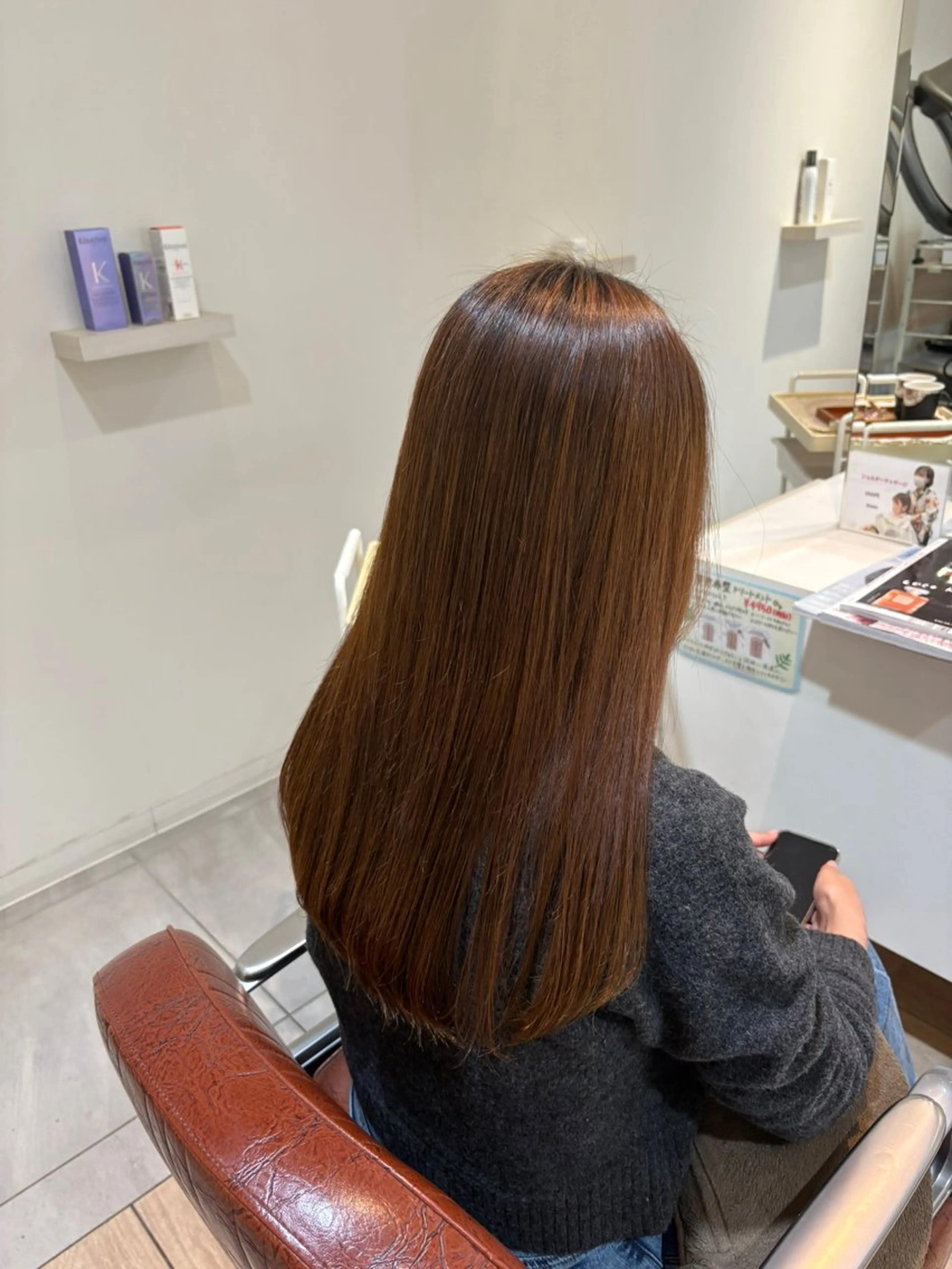 ロング 縮毛矯正 成清 歩生のヘアスタイル