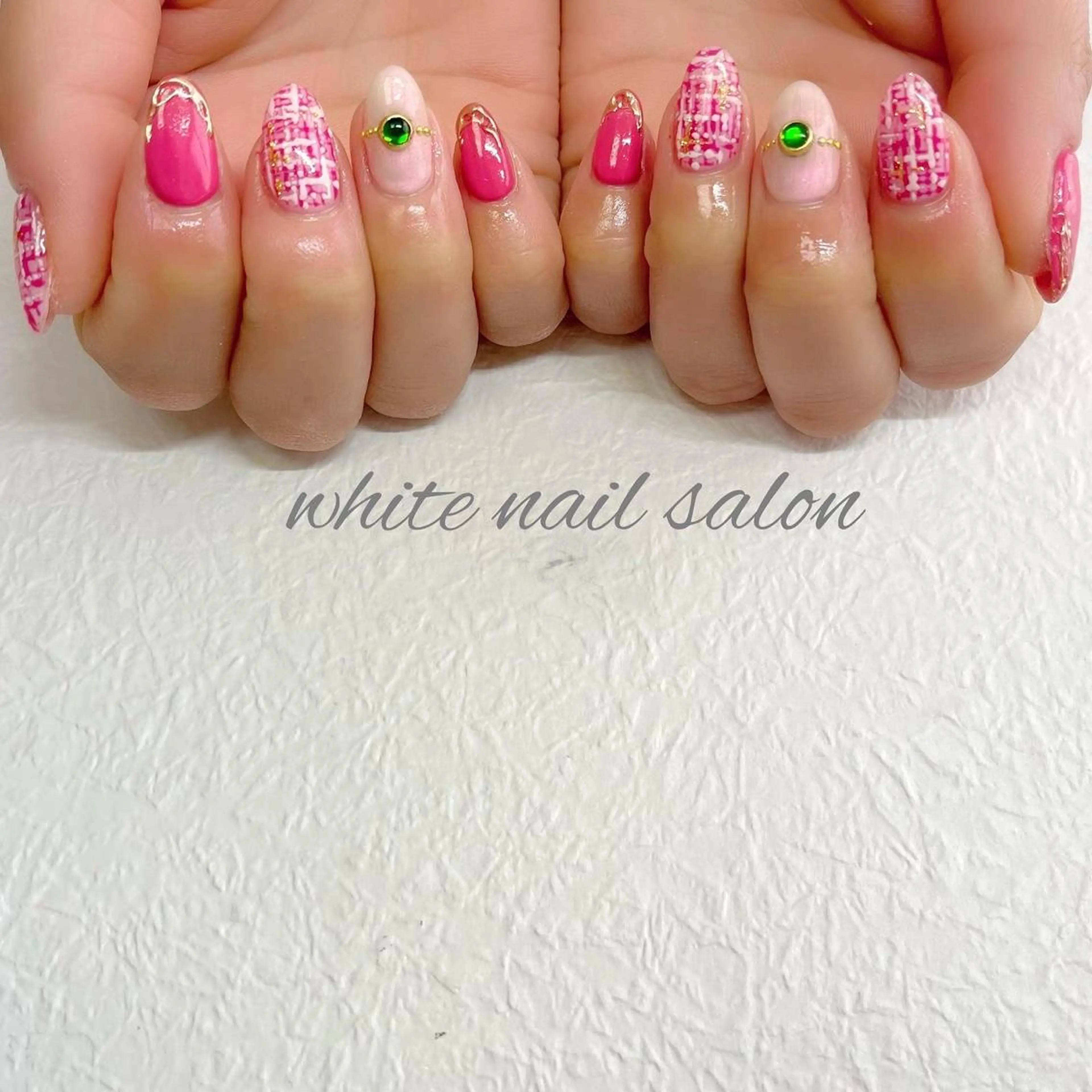 ネイル ジェルネイル ハードジェル ラメ(グリッター) 持ち込み ソフトジェル ハンドネイル white nail salonのネイルデザイン
