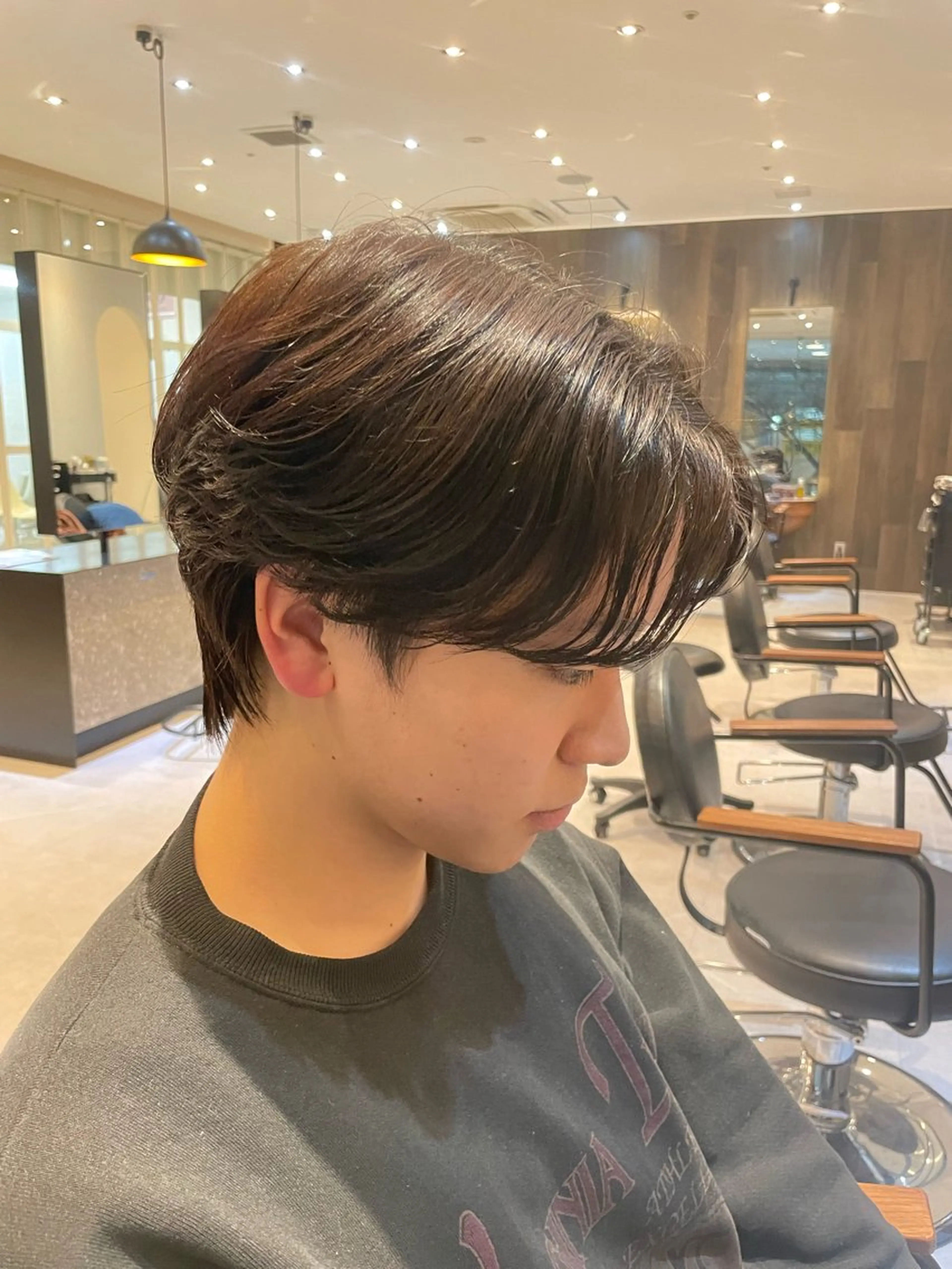 メンズ カルマパーマ メンズパーマ 韓国ヘア/そら レイヤー透明感カラーのヘアスタイル