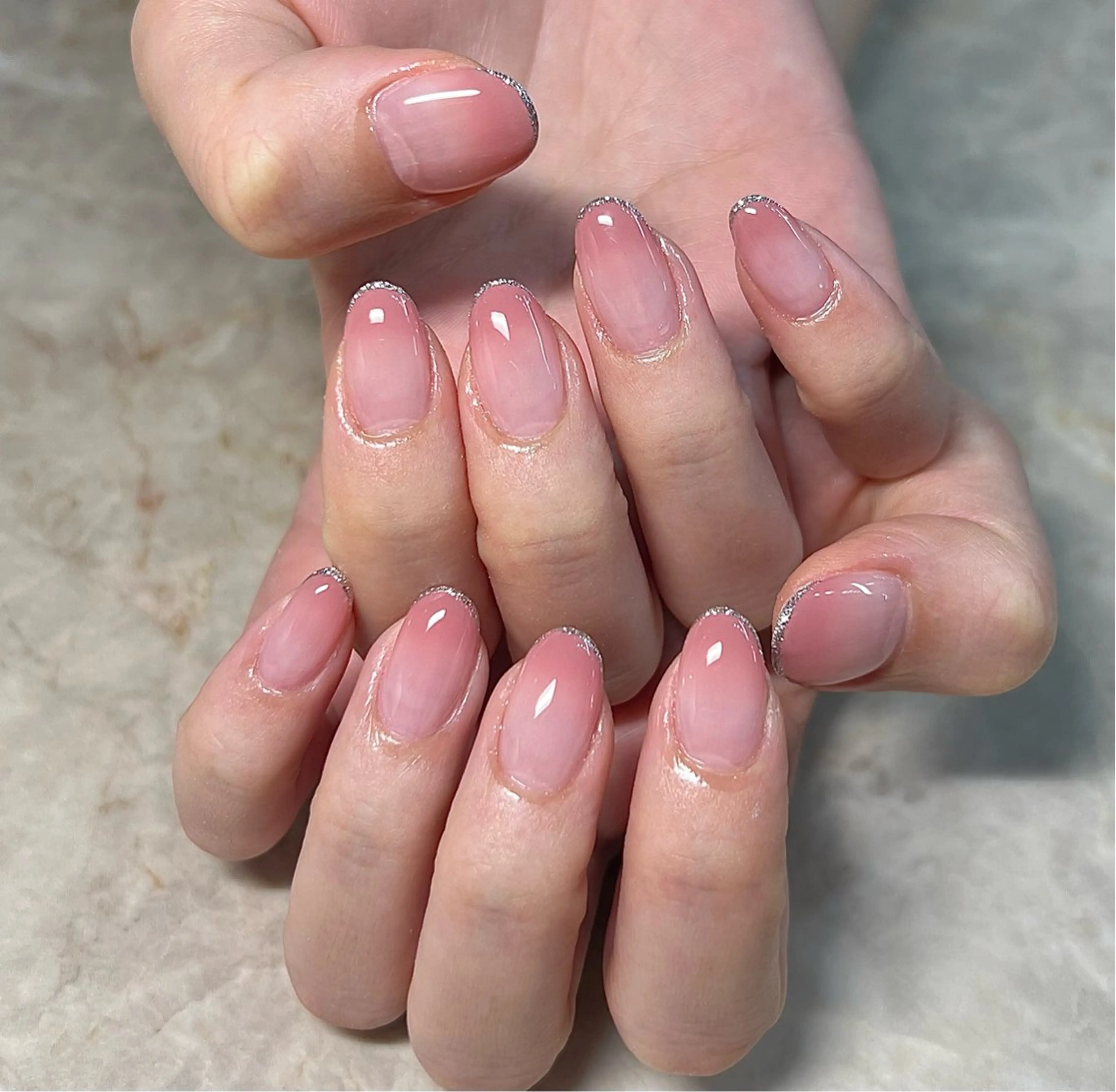 ネイル ラメ(グリッター) ハンドネイル 鶴田୨ৎmaison de NALIのネイルデザイン