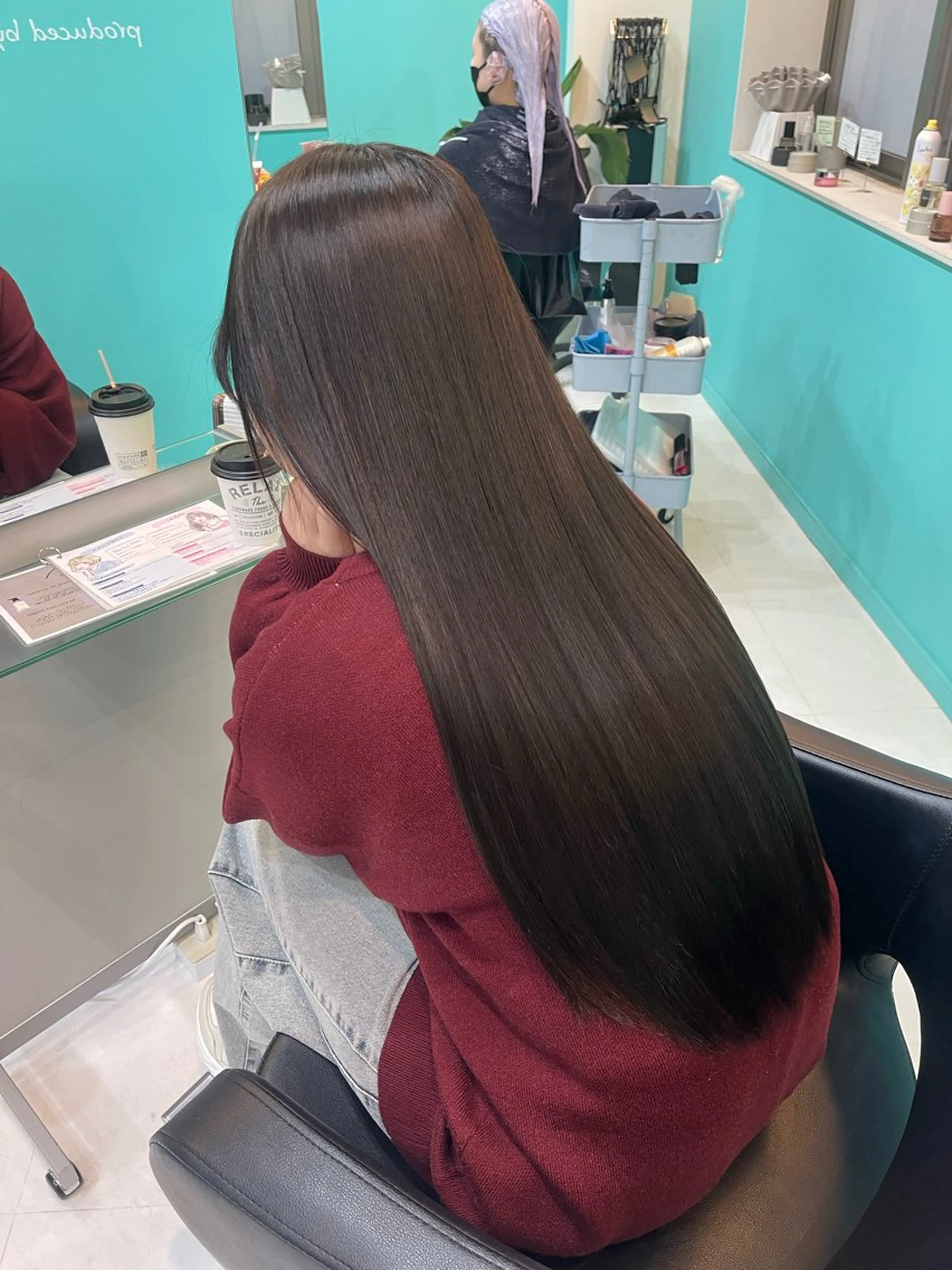 ロング カラー トリートメント mana/髪質改善/ ヘアセット/パーマのヘアスタイル