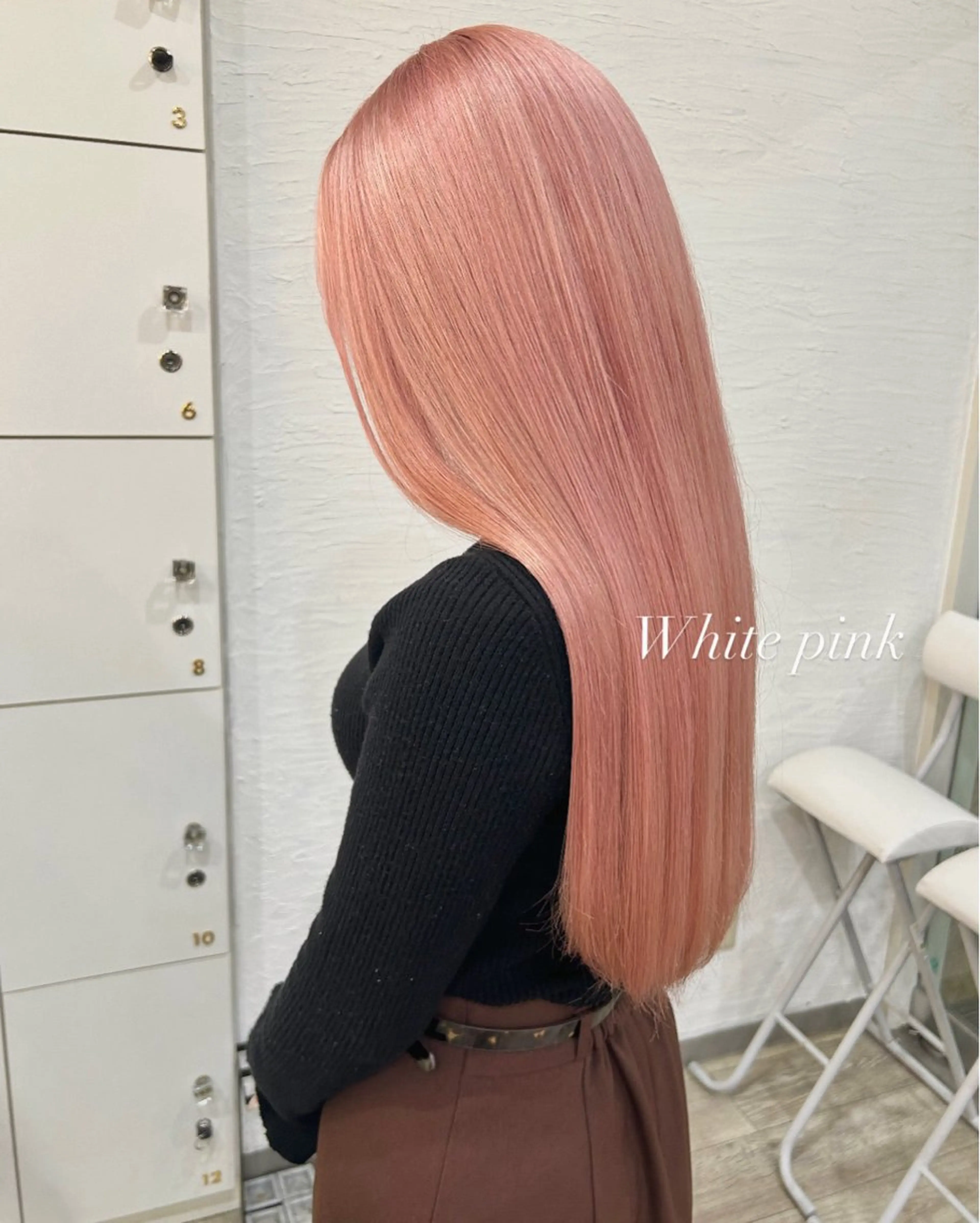 ロング inq sakae所属・りん🌷︎名古屋 ブリーチカラーのヘアスタイル